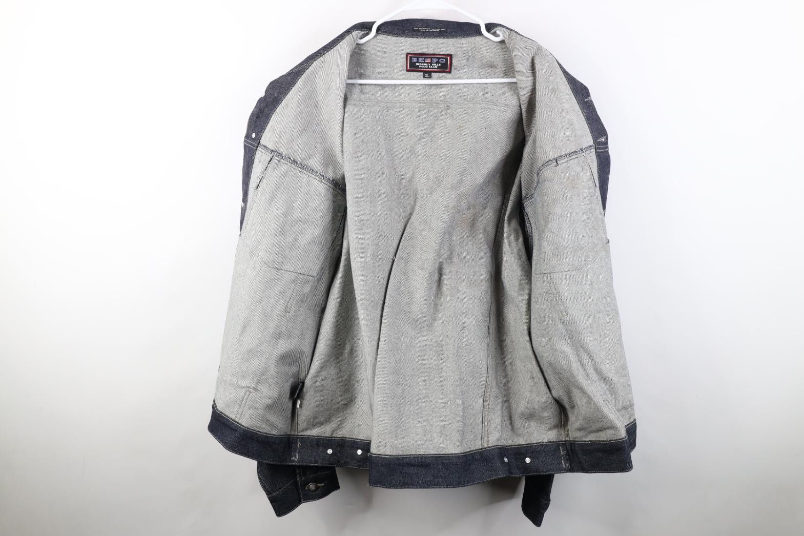 Vintage Deadstock Vintage 90s Streetwear Jean Trucker Jacket Blue Size US XL / EU 56 / 4 - 11 Thumbnail