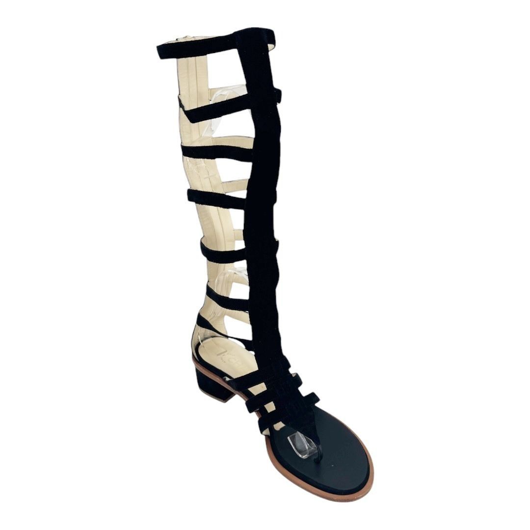 Chanel Chanel Suede High Knee Gladiator Sandals 2015 Karl Lagerfeld Size US 8 / IT 38 - 1 Thumbnail