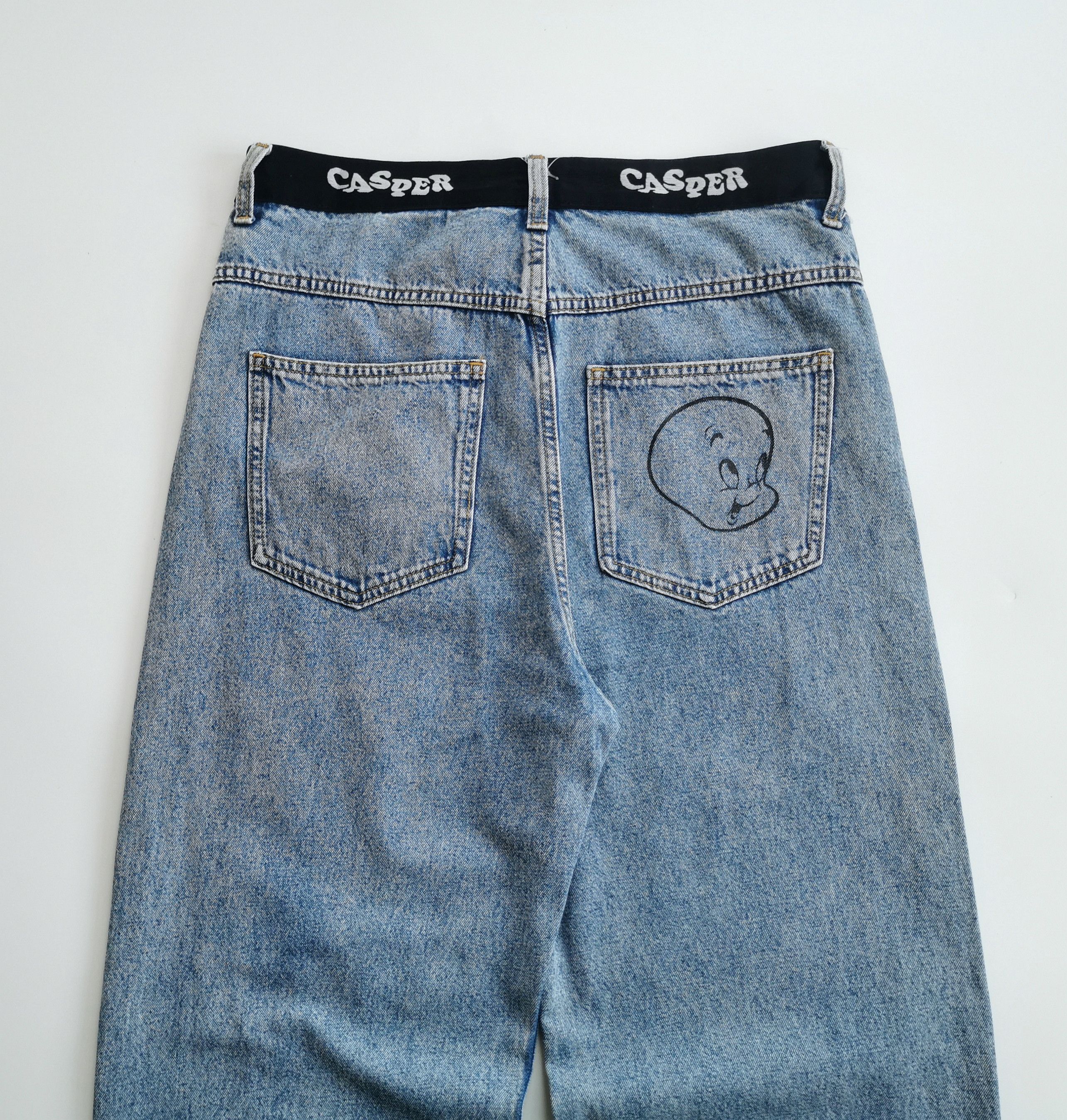 H&M H&M x Casper The Friendly Ghost Baggy Jeans Size US 31 - 9 Thumbnail