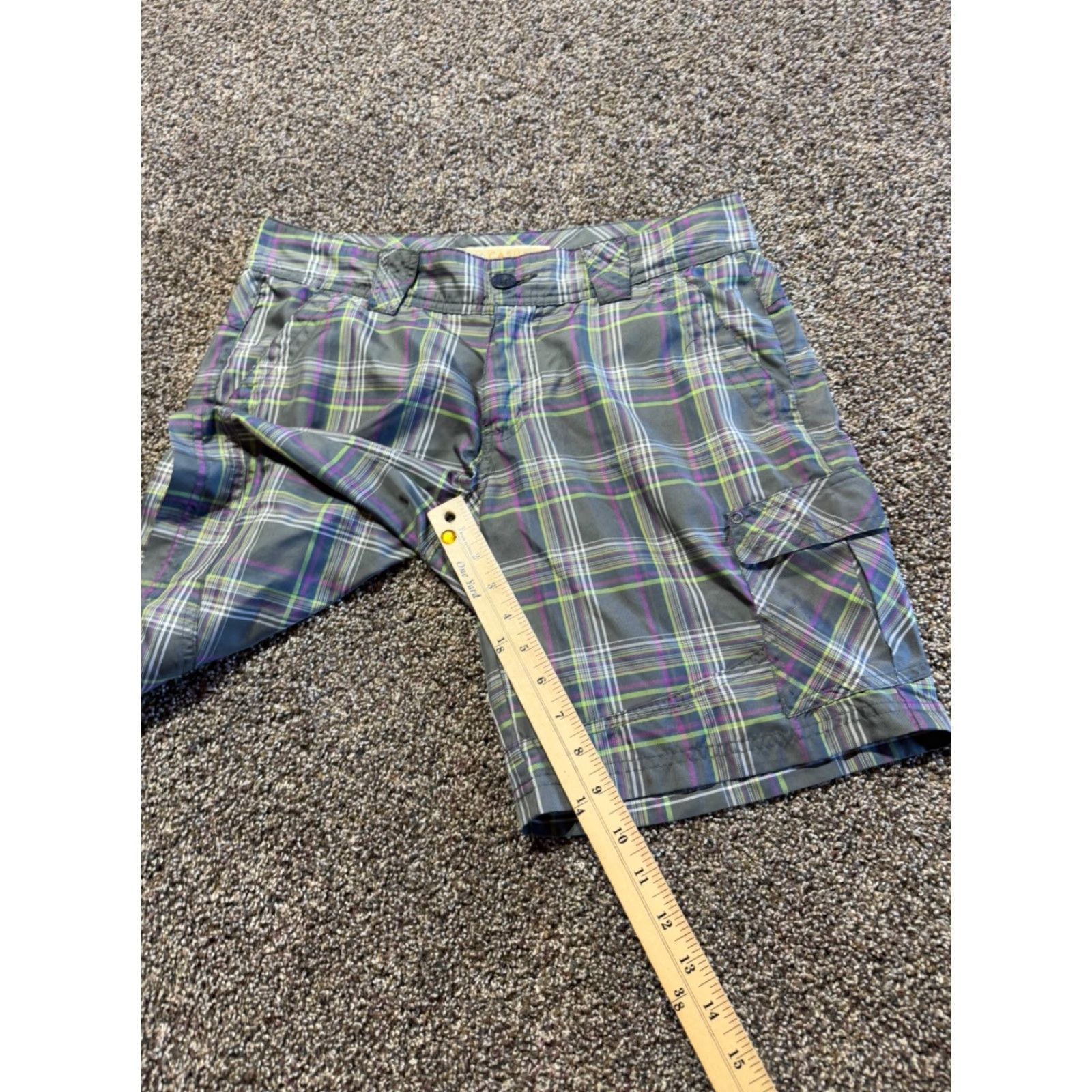 Vintage Cabelas Casual Women's Shorts Size 8 Plaid Polyester Hiking Lightweight Cargo Size 30" / US 8 / IT 44 - 4 Thumbnail