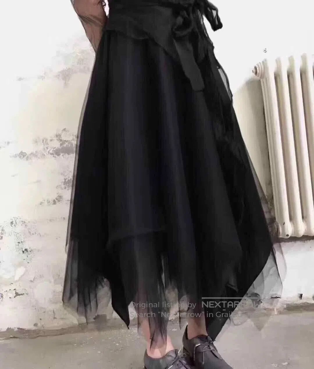 Marc Le Bihan Marc Le Bihan Black Tulle Skirt. Size 35" - 1 Thumbnail