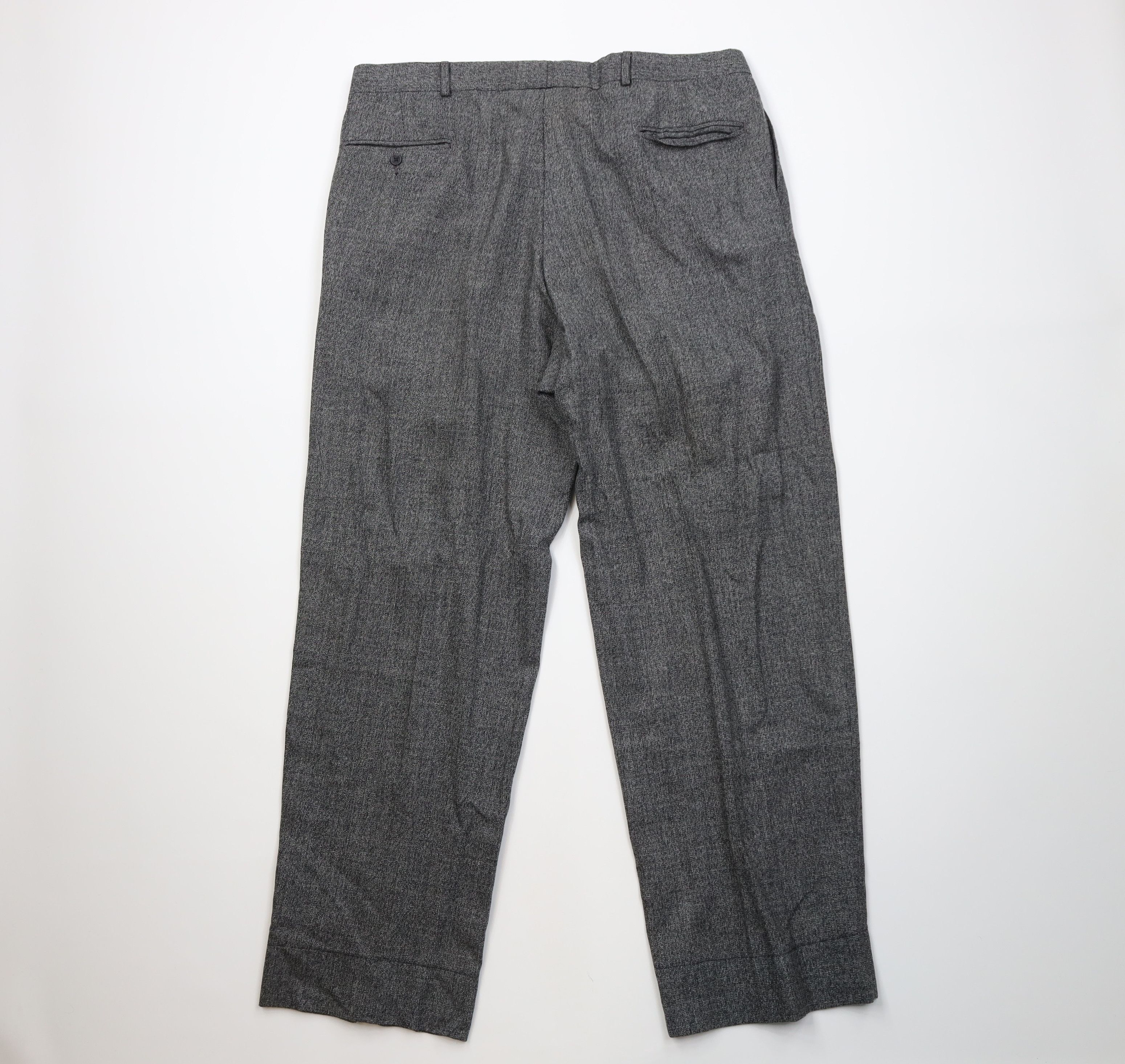 Vintage Vintage 70s Streetwear Pleated Wide Leg Chino Pants Gray Size US 38 / EU 54 - 7 Thumbnail