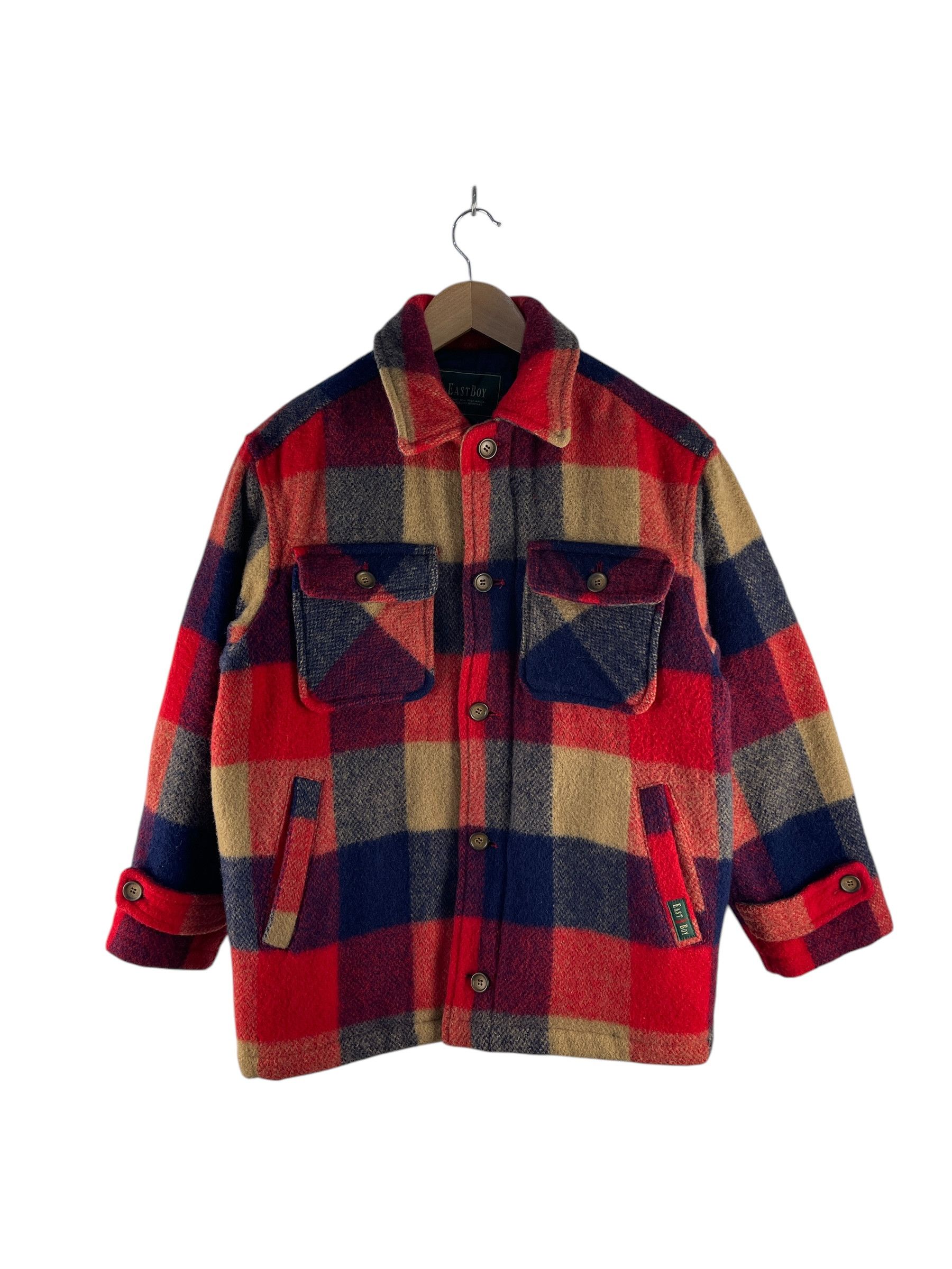 Flannel Vintage Eastboy Flannel Wool Jacket Size US L / EU 52-54 / 3 - 1 Thumbnail