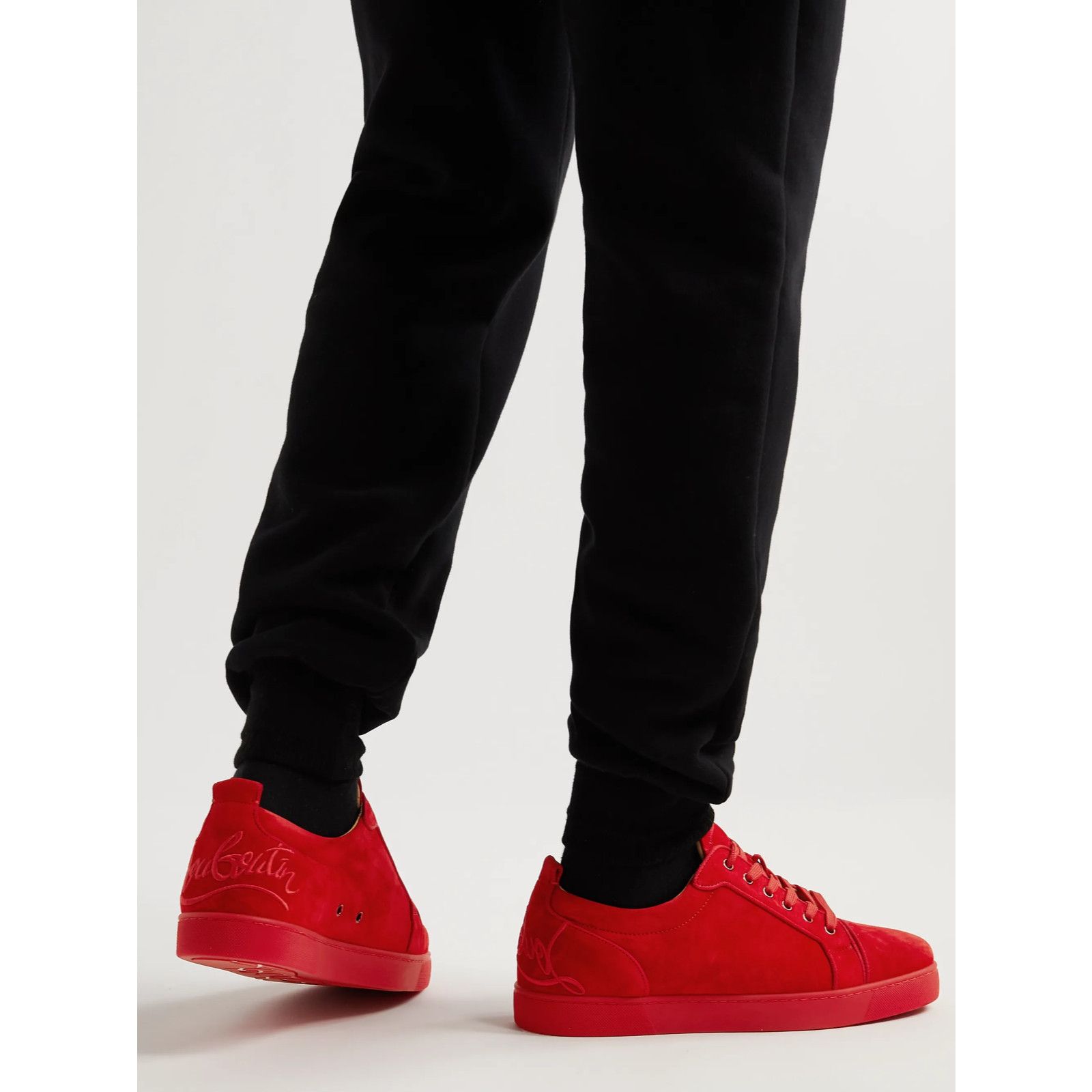 Christian Louboutin Christian Louboutin Mens Fun Louis Junior Flat Loubi Red Size US 9 / EU 42 - 3 Thumbnail