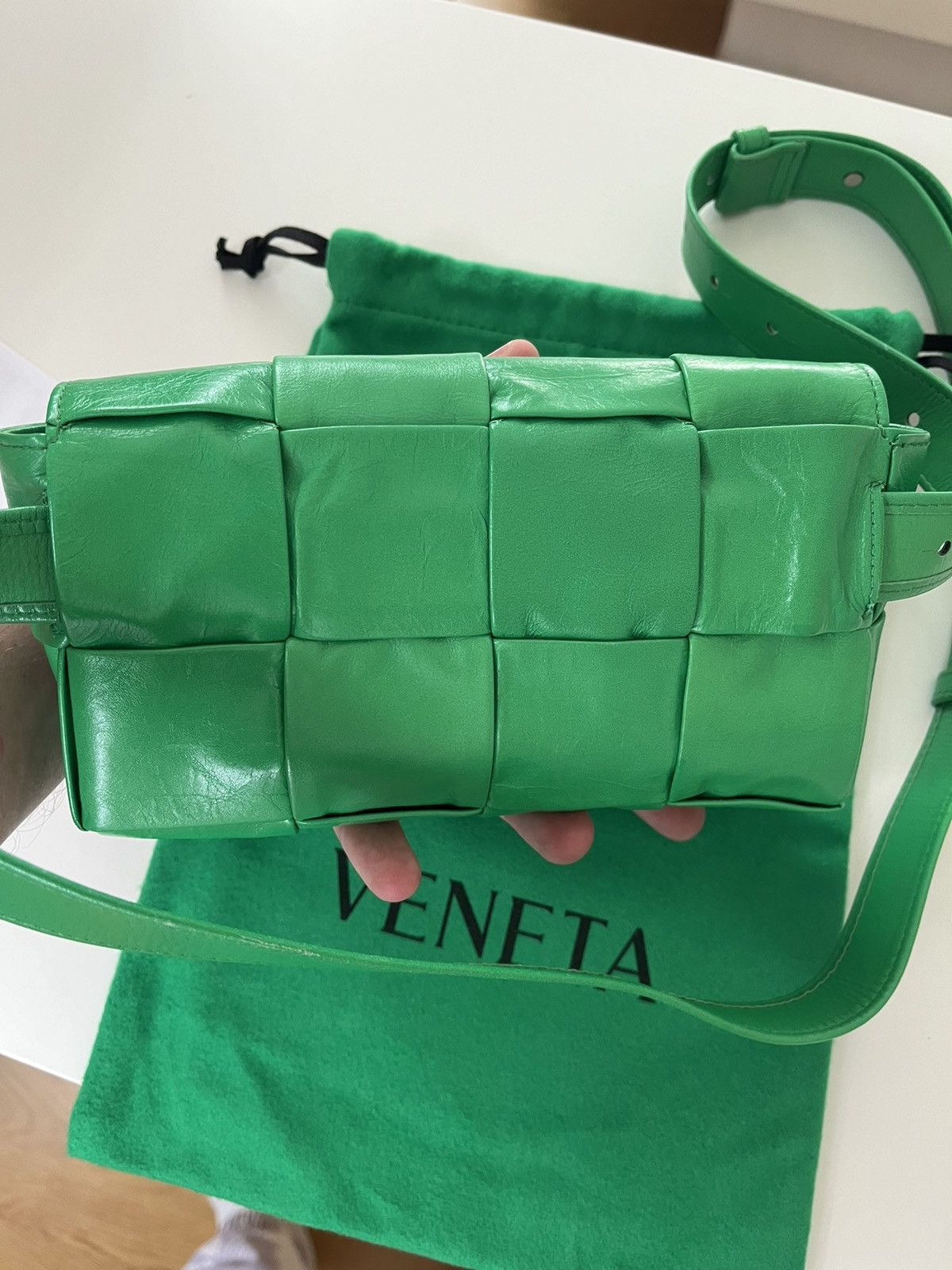 Bottega Veneta Bottega Veneta CassetteBelt Bag in Parakeet Green Size ONE SIZE - 8 Thumbnail