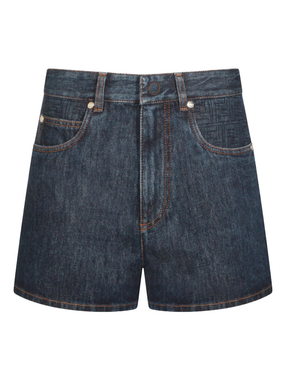 Fendi DENIM COTTON SHORTS Size 28" / US 6 / IT 42 - 1 Thumbnail