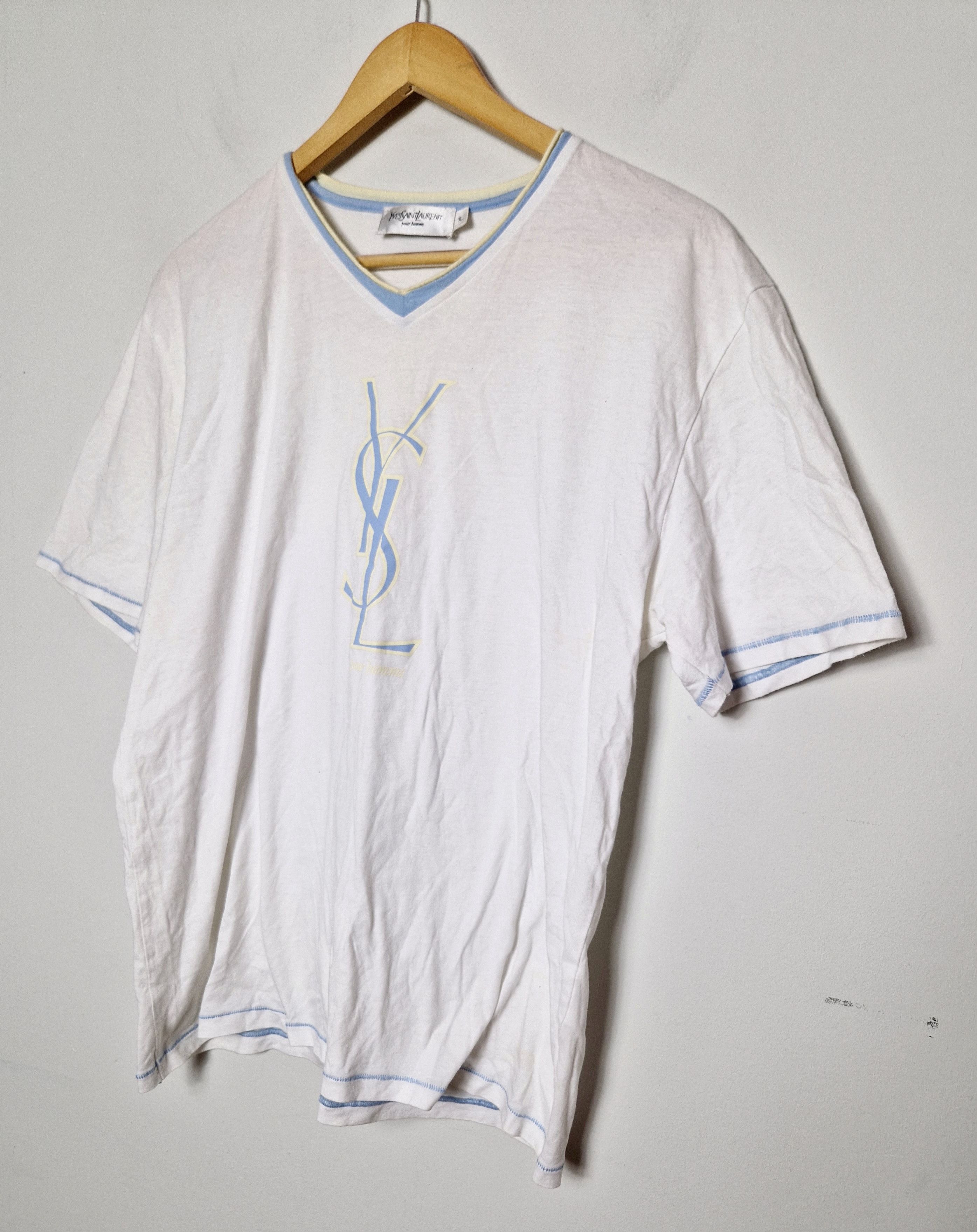 Yves Saint Laurent Yves Saint Laurent logo tee Size US XL / EU 56 / 4 - 3 Thumbnail