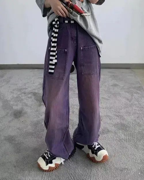 Other Purple Vintage Denim Jeans Size US 28 / EU 44 - 2 Thumbnail