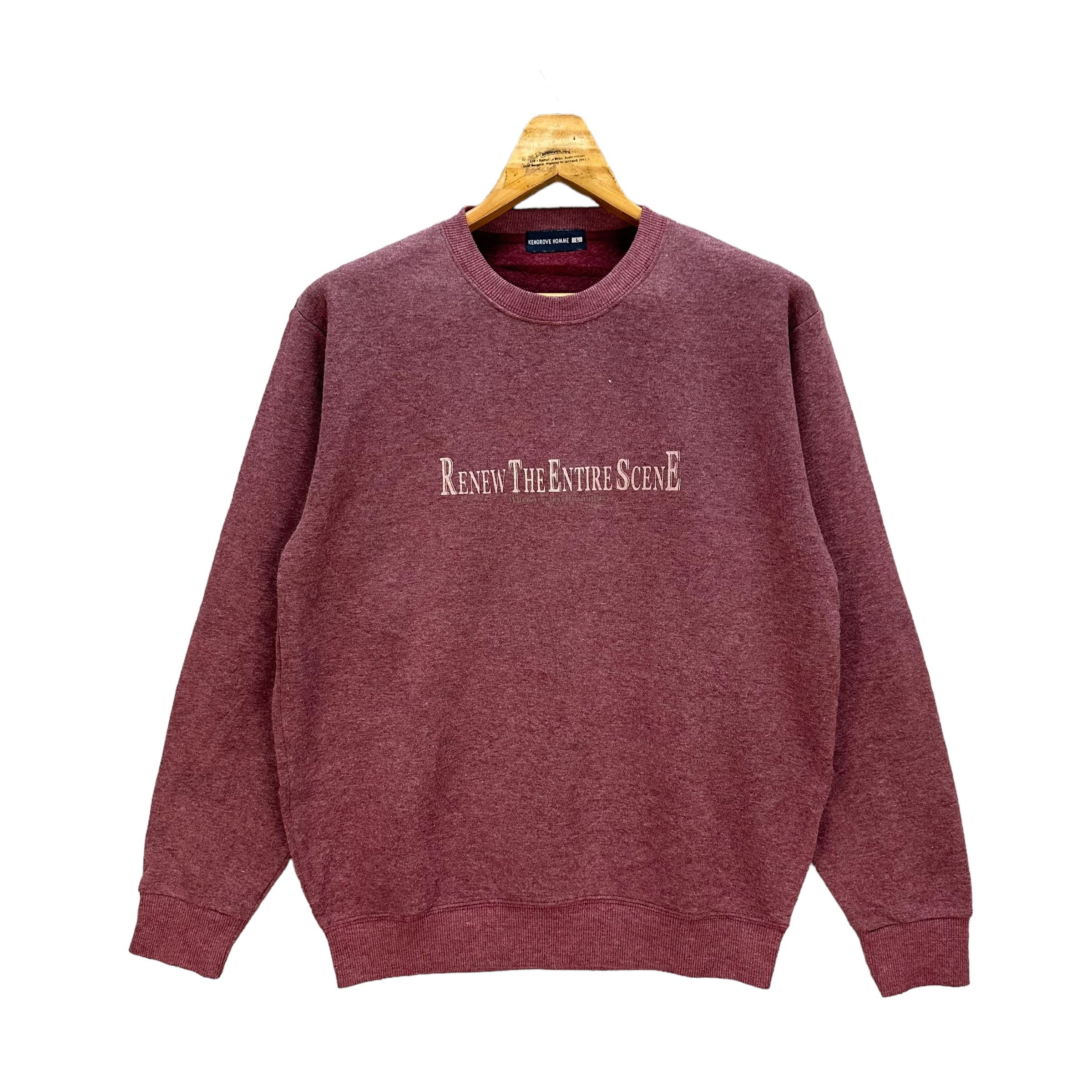 Vintage KENGORVE HOMME RENEW THE ENTIRE SCENE SWEATSHIRTS #8960-42 Size US L / EU 52-54 / 3 - 1 Thumbnail