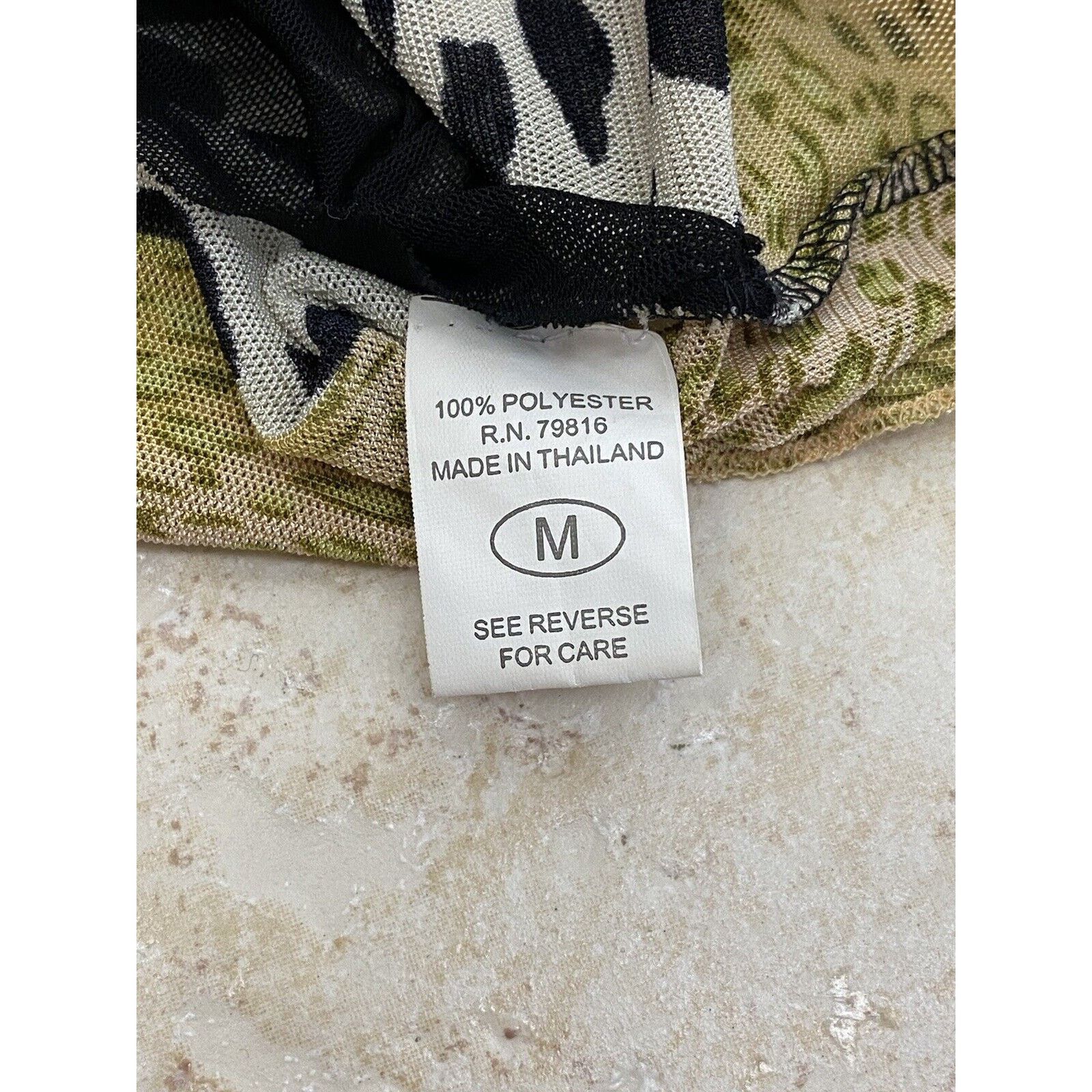 Other VTG KOKOMO Long Sleeve Mesh Top Floral Sequins Animal Print Size M / US 6-8 / IT 42-44 - 9 Thumbnail