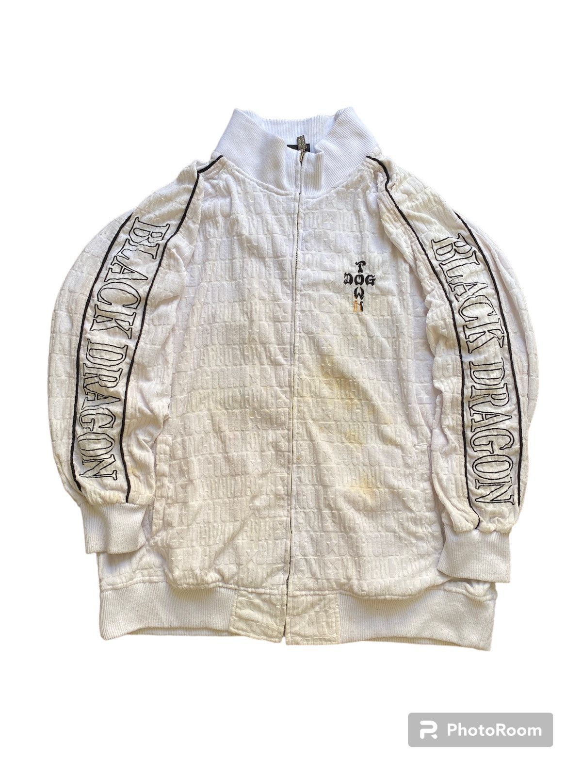 Dogtown × Japanese Brand × Vintage DogTown Black Dragon Design Monogram Zipper Jacket Size US XL / EU 56 / 4 - 4 Thumbnail