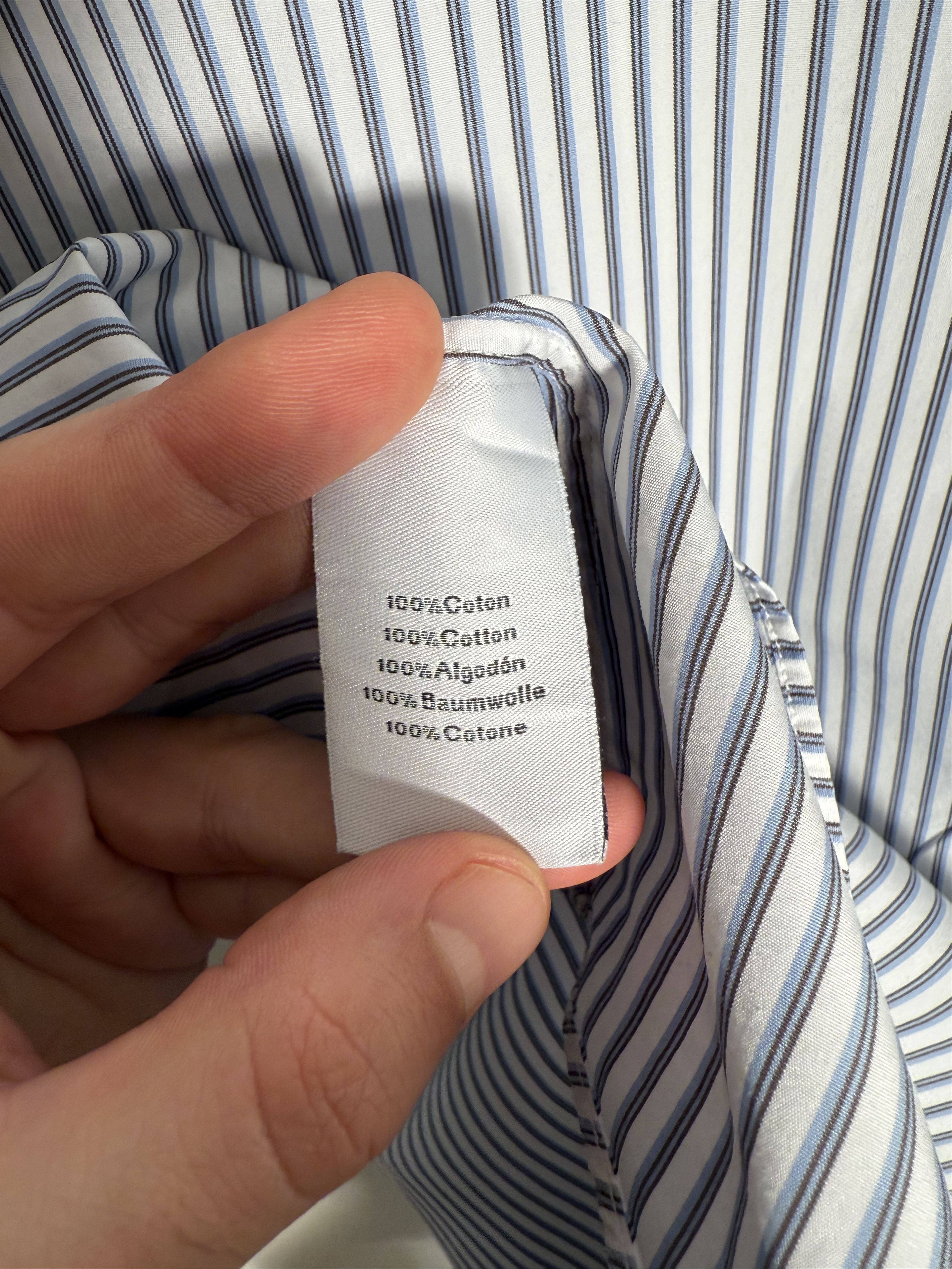 Hermes HERMÈS – Fitted Shirt with Faubourg Collar (€500) Size US S / EU 44-46 / 1 - 5 Thumbnail