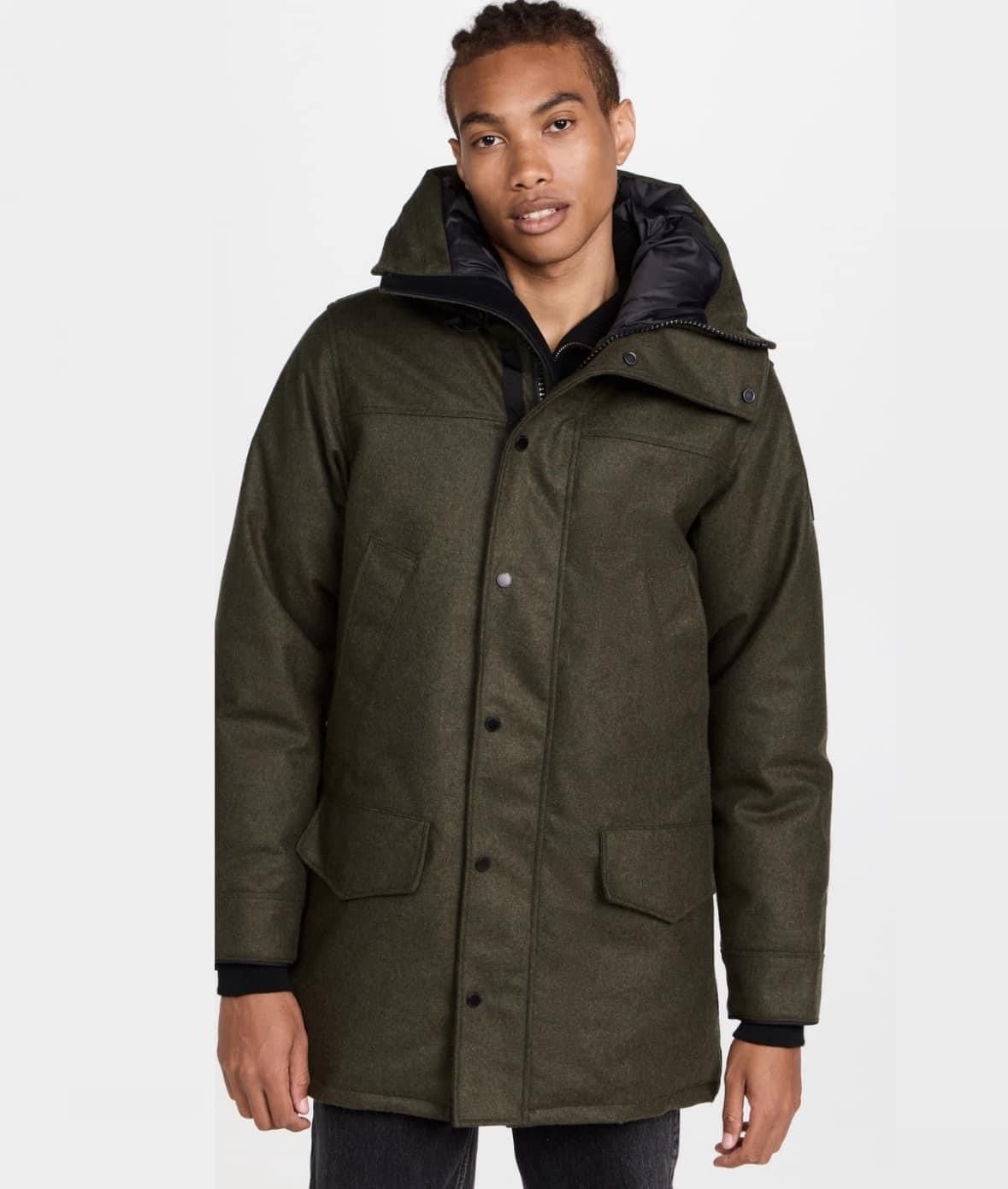 Canada Goose Canada Goose Langford Military Green Wool Parka Size US XL / EU 56 / 4 - 5 Thumbnail