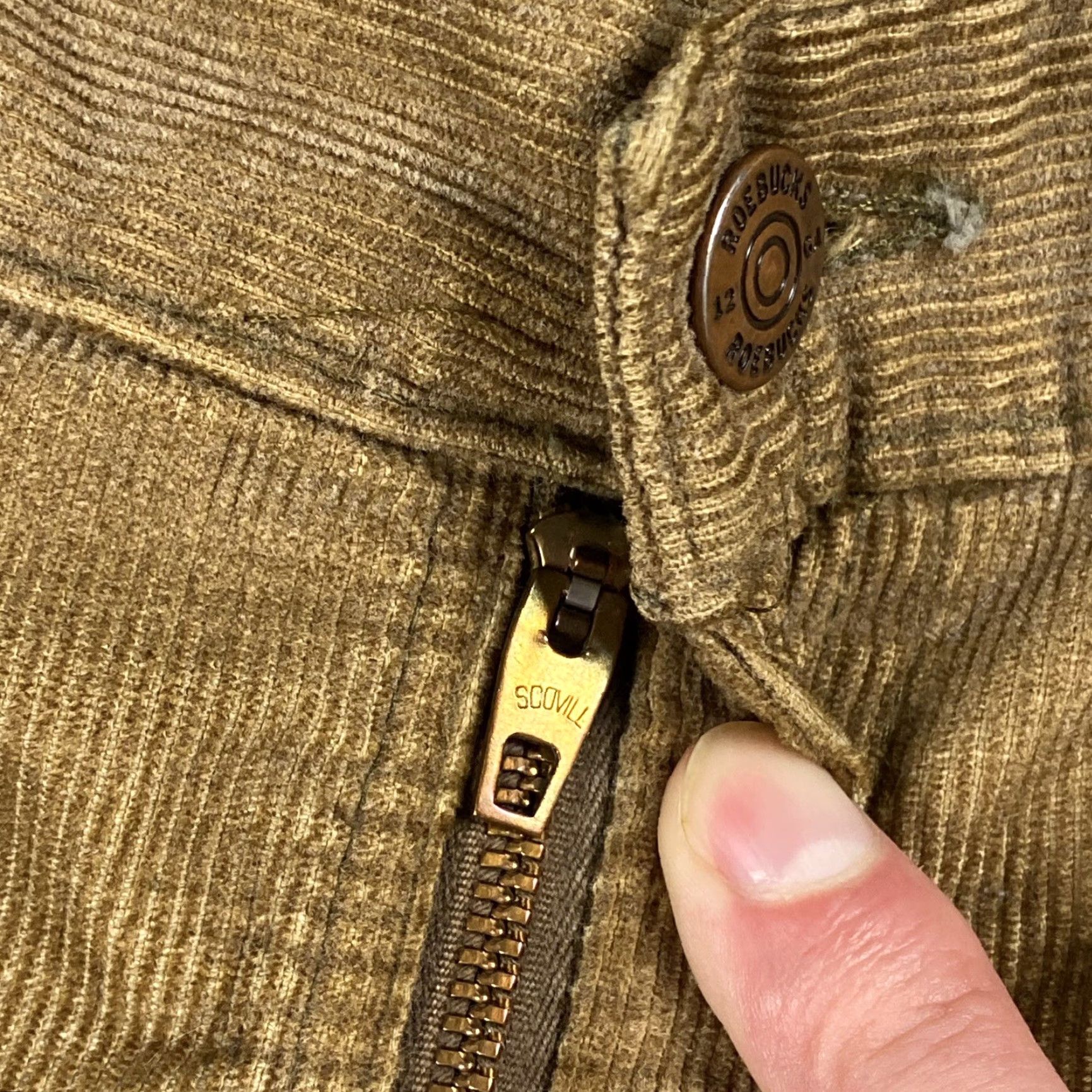 Vintage VINTAGE Roebucks ROCKABILLY MEN'S CORDUROY PANTS Straight Leg 41 Brown 80s Rockabilly Mens 41 Regular Inseam 30.5 Size US 41 - 4 Thumbnail
