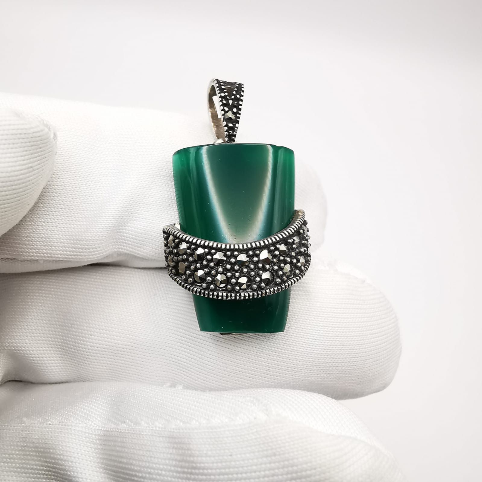 Sterling Silver Vintage 925 Sterling SilverJewelry Set Cubic Zirconia 17,7 g Size ONE SIZE - 8 Thumbnail
