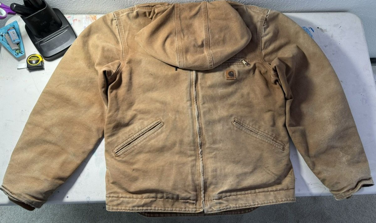 image of Carhartt x Vintage Hooded Jacket in Tan, Men's (Size Medium)