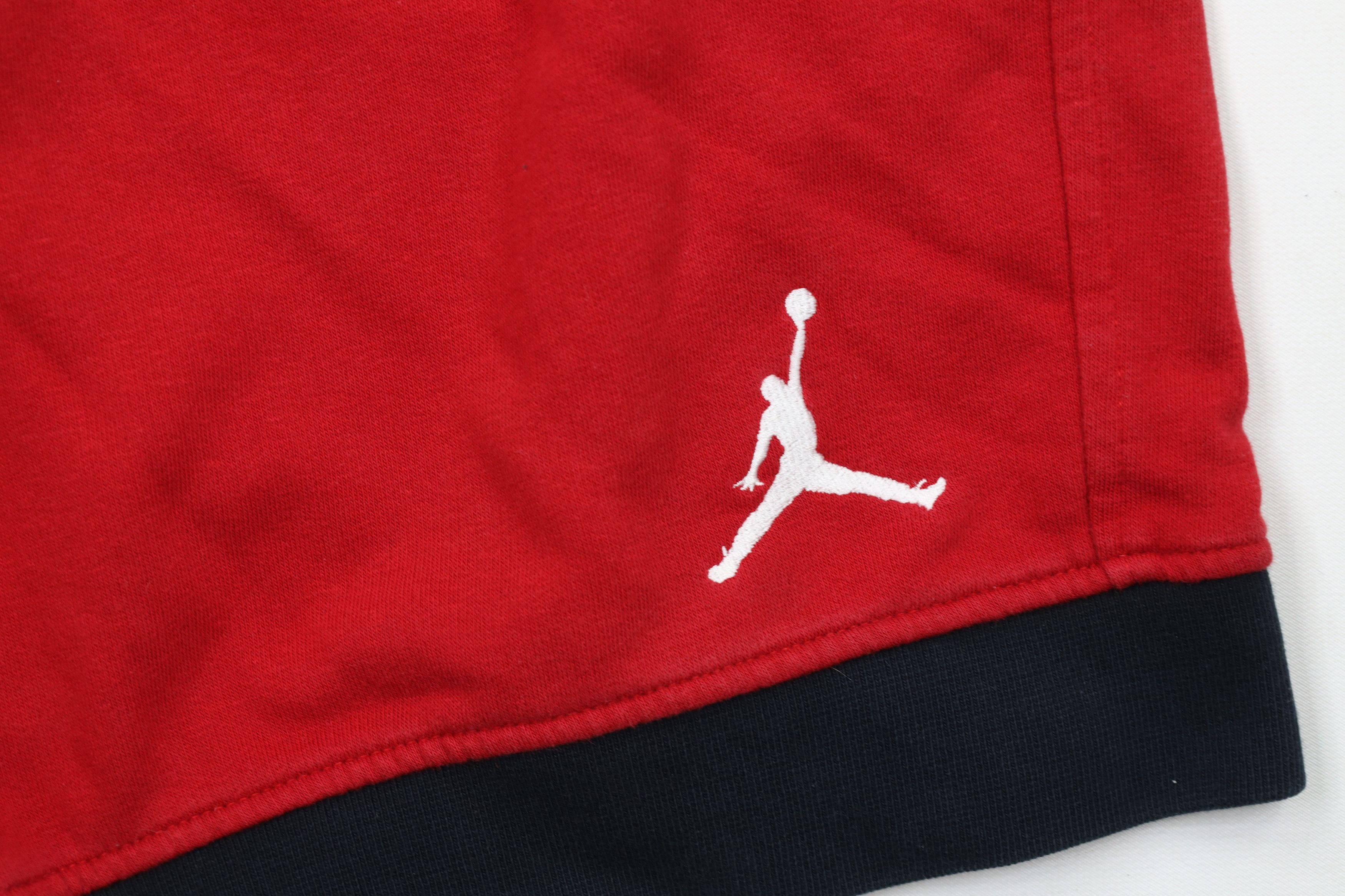 Nike × Vintage Vintage Nike Air Jordan French Terry Sweatpants Shorts Red Size US 32 / EU 48 - 5 Thumbnail