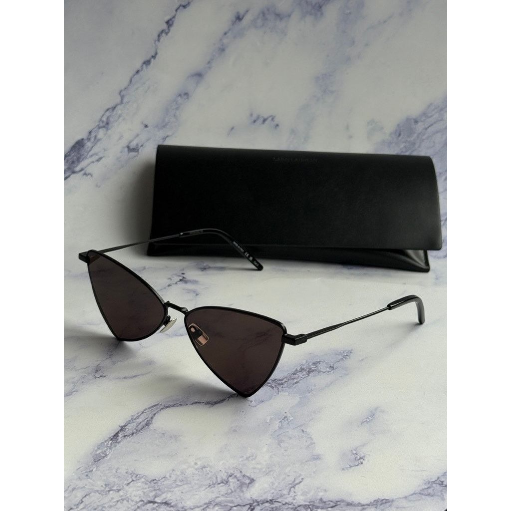 Saint Laurent Paris NEW Saint Laurent SL303 Jerry Sunglasses in Black Size ONE SIZE - 4 Thumbnail