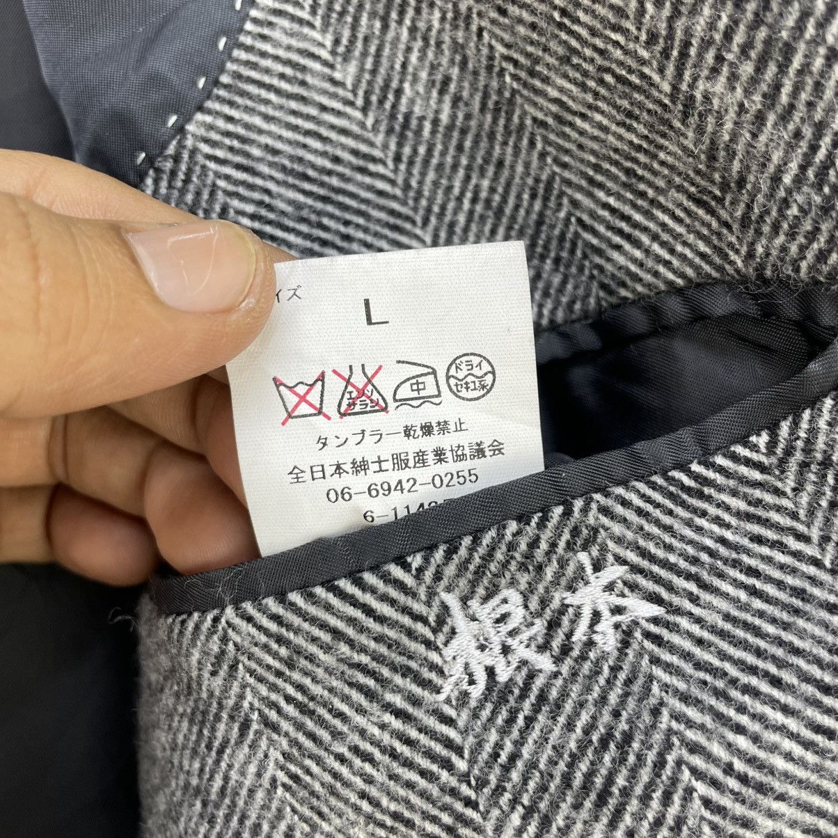 Autumn Cashmere 💥Vintage Loro Piana Herringbone Long Coat Jacket Size US L / EU 52-54 / 3 - 10 Thumbnail