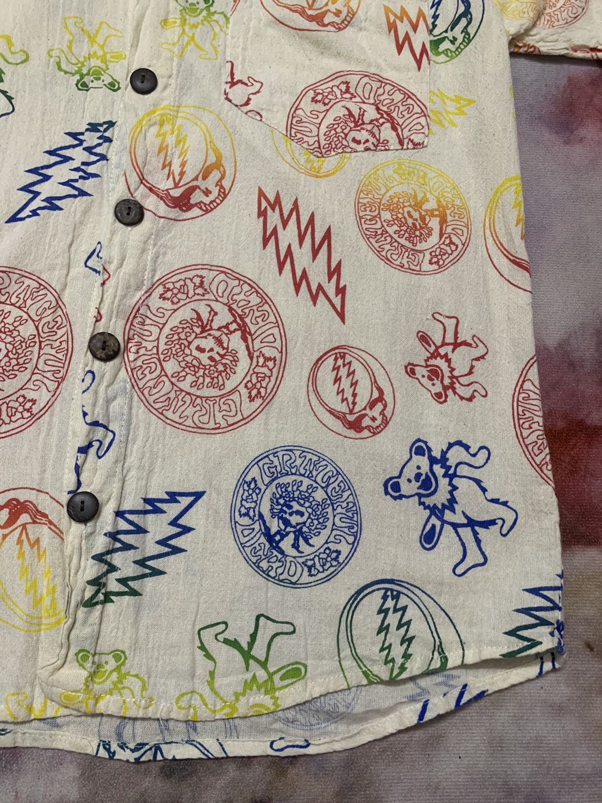 Band Tees Grateful Dead Linen Hawaiian Shirt Size US M / EU 48-50 / 2 - 7 Thumbnail