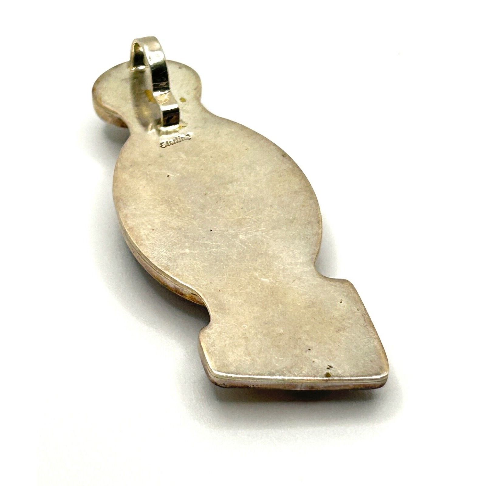 Handmade Red Ibis Jasper, Agate, Orca Agate Sterling Silver Pendant Size ONE SIZE - 3 Thumbnail