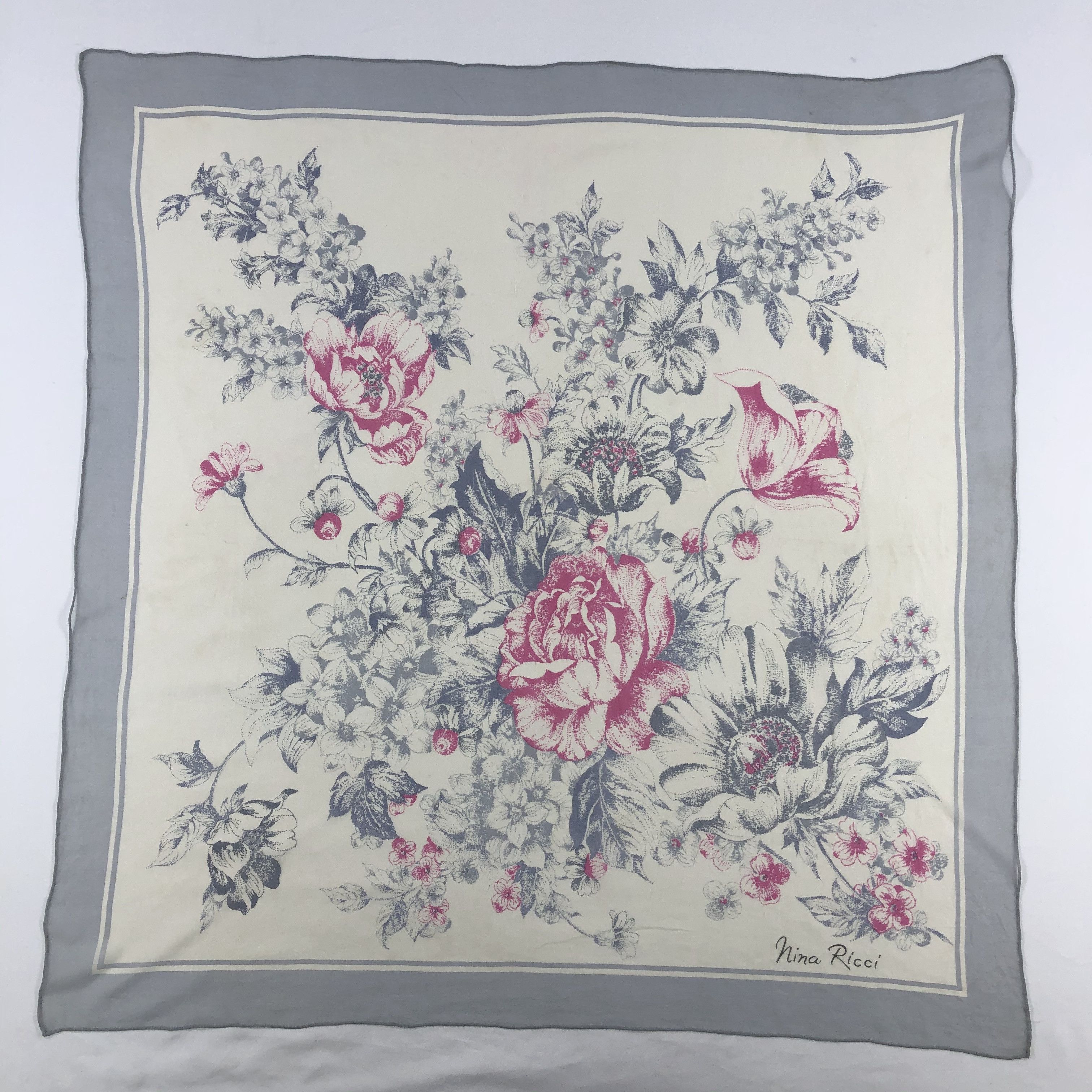 Nina Ricci Vintage Nina Ricci Silk Scarf Size ONE SIZE - 2 Thumbnail