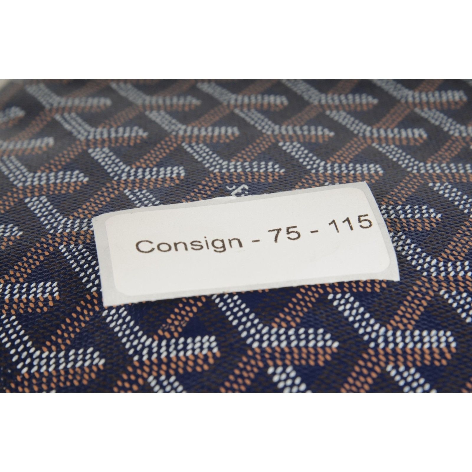 Goyard Mini Poitier Tote Navy Bag Blue Goyardine Reversible Size ONE SIZE - 15 Thumbnail