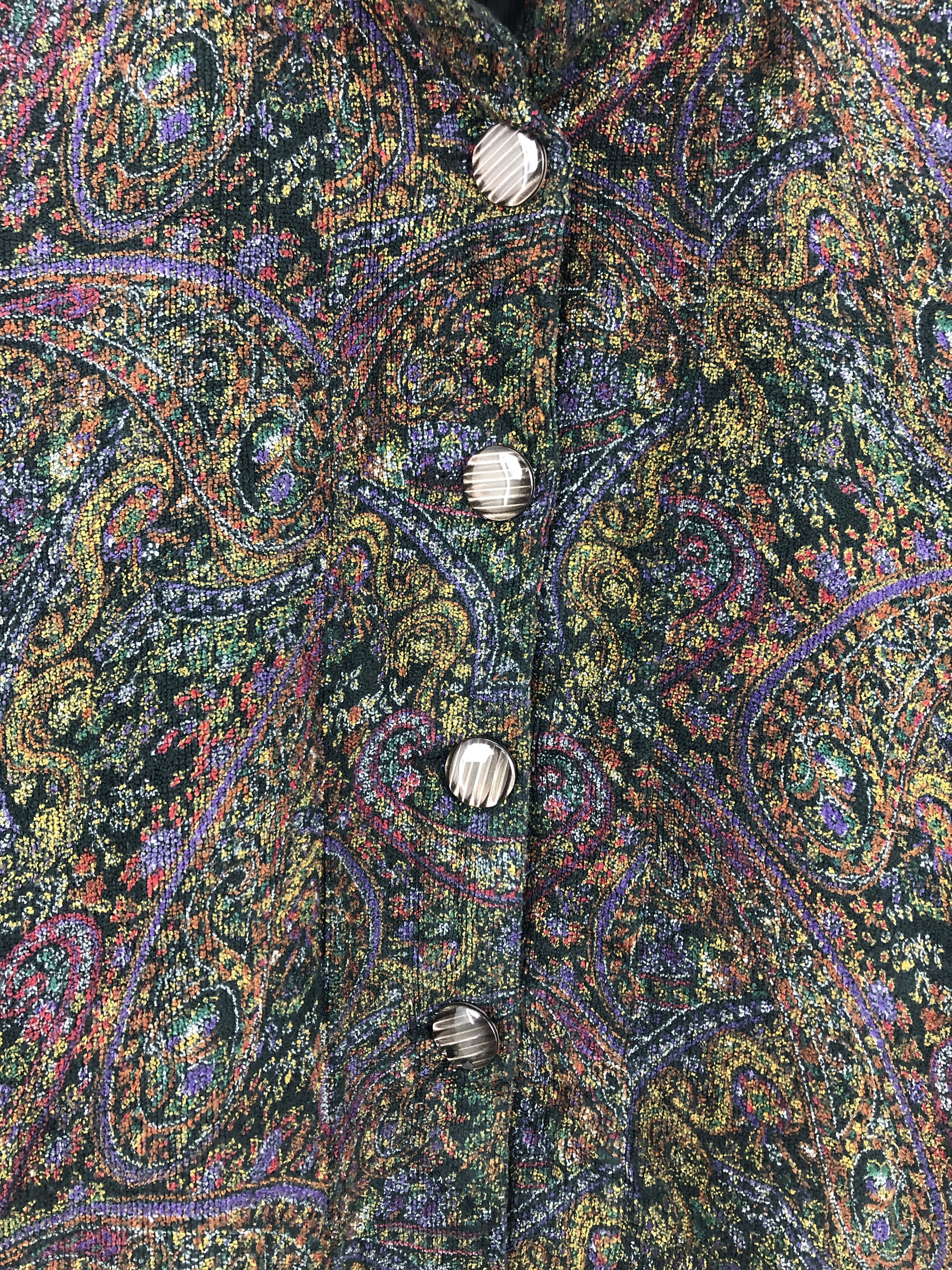 Japanese Brand Vintage Japanese Brand Paisley Button Up Jacket MJ0010 Size US M / EU 48-50 / 2 - 10 Thumbnail