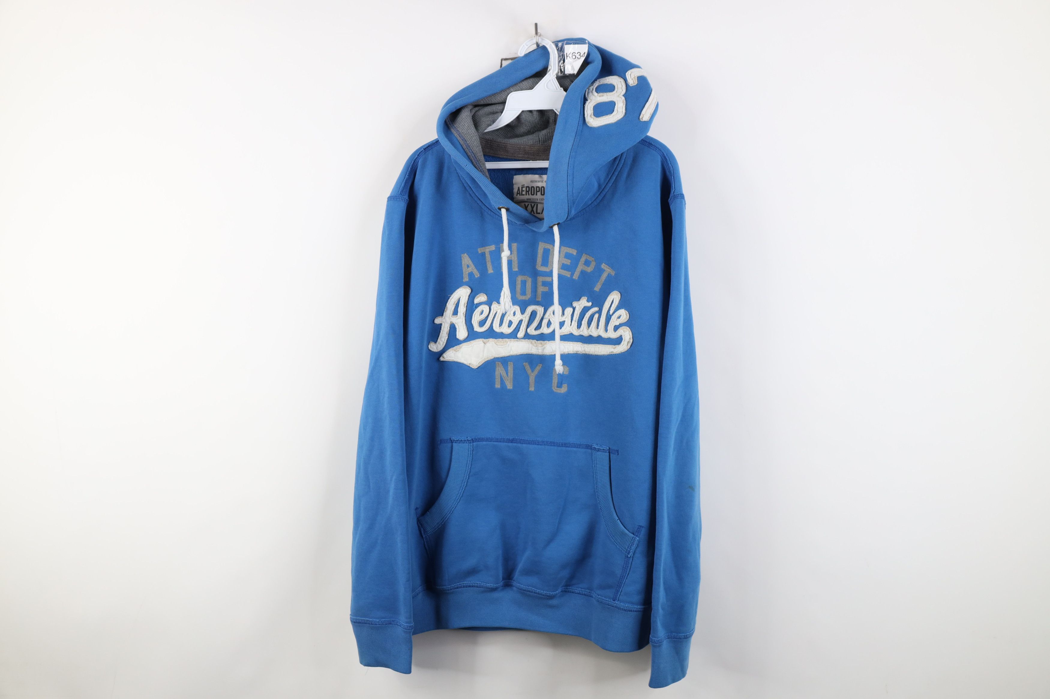 Aeropostale Vintage 90s Y2K Aeropostale Heavyweight Hoodie Sweatshirt Size US XXL / EU 58 / 5 - 1 Thumbnail