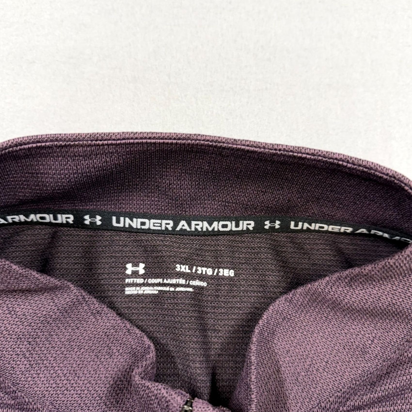 Under Armour Under Armour Pullover Mens 3XL Purple 1/4 Zip Long Sleeve Training Athletic Top Size US XXL / EU 58 / 5 - 3 Thumbnail
