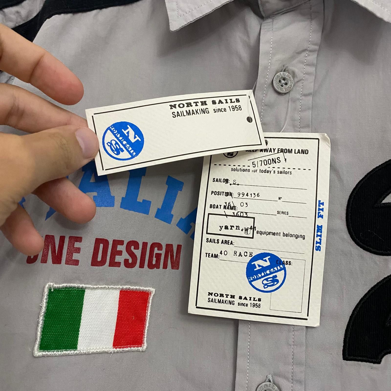 Other Flag Patch 'Italia' Short Sleeve Shirt Size US L / EU 52-54 / 3 - 3 Thumbnail