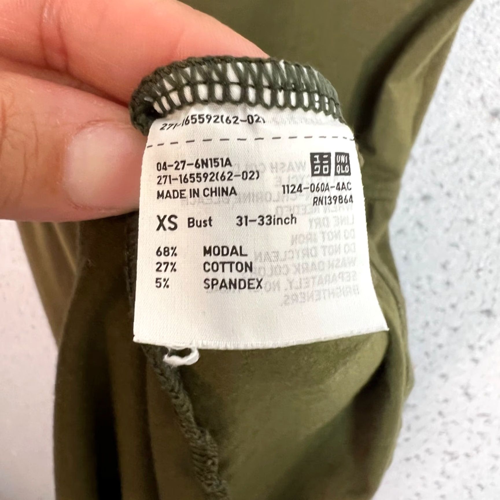Uniqlo VINTAGE Uniqlo Women's Dress Adult XS Sleeveless A-Line Casual Cotton Modal Green 2000s Size XS / US 0-2 / IT 36-38 - 4 Thumbnail