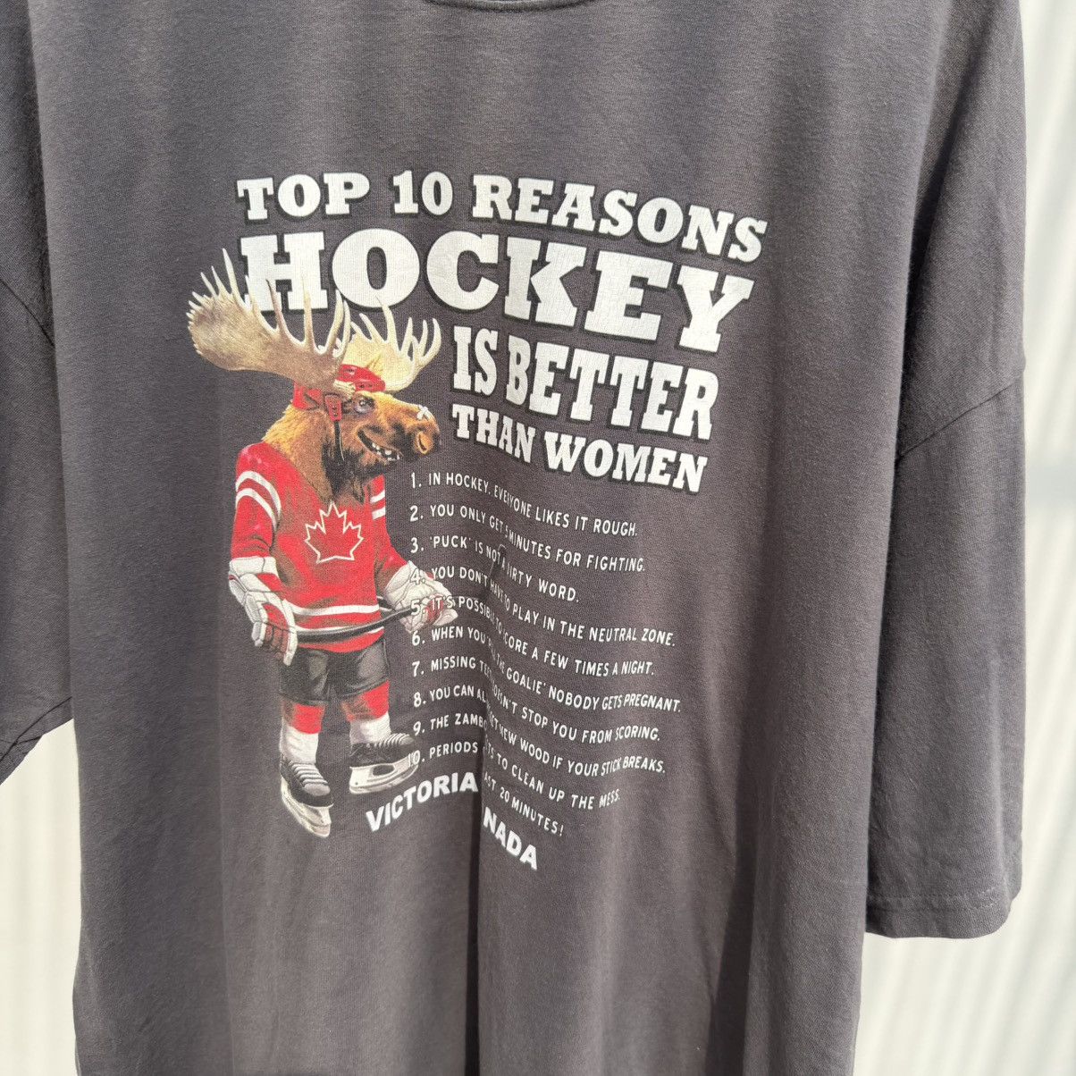 Vintage Top 10 Reasons Hockey Is Better Than Women Size US XXL / EU 58 / 5 - 4 Thumbnail