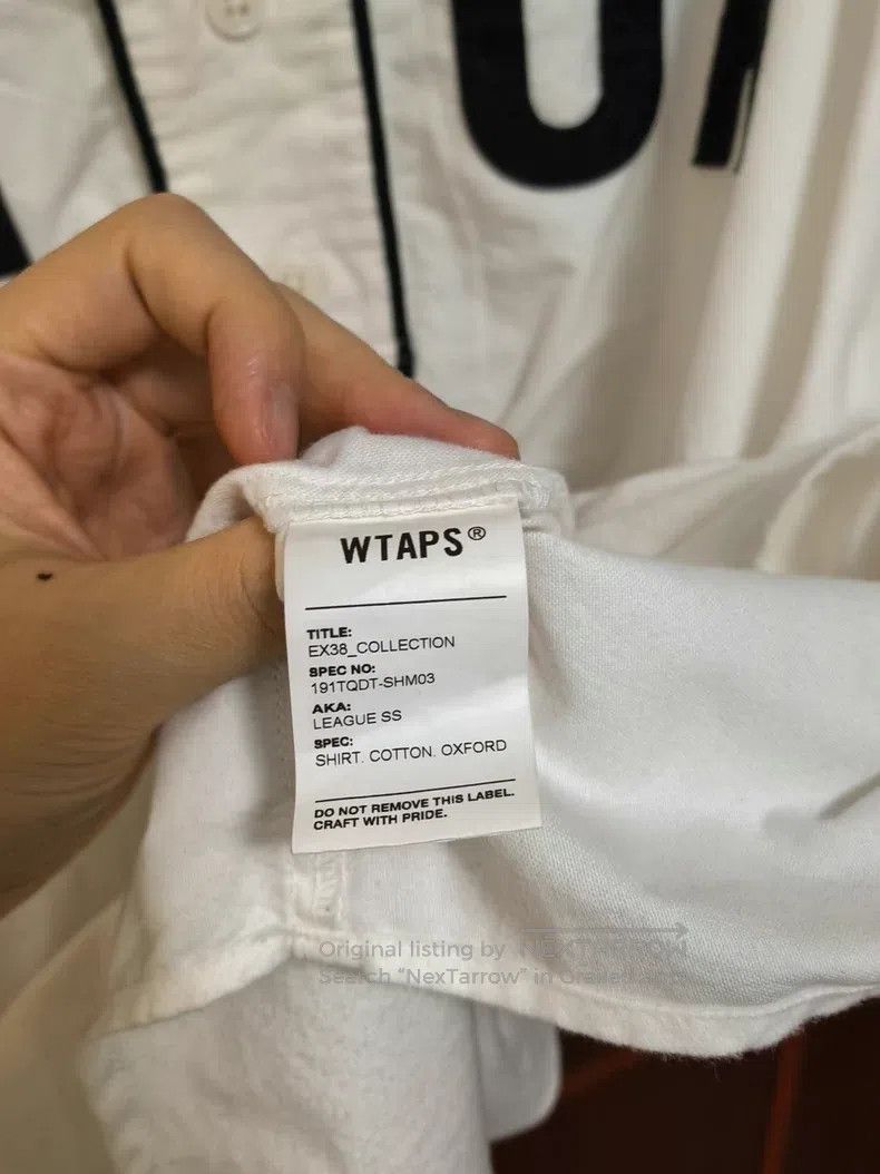Wtaps Wtaps Baseball Short Sleeve Shirt, White Size US L / EU 52-54 / 3 - 4 Thumbnail