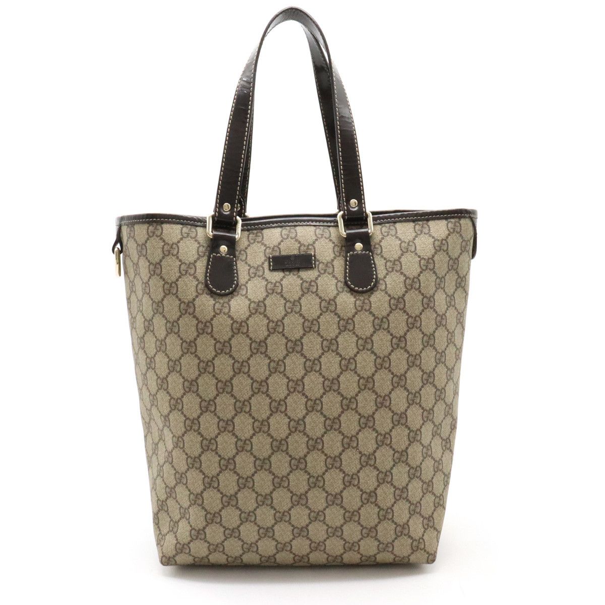Gucci Gucci Gucci GG Supreme GG Plus Tote Shoulder Bag PVC Enamel Leather 189896 Leather Tote Bag 189896 in Very Good Condition Size ONE SIZE - 1 Thumbnail