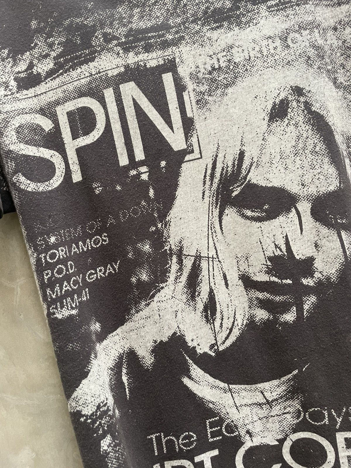 Band Tees Rare KURT COBAIN nirvana spin magazine promo tee shirt M Size US M / EU 48-50 / 2 - 2 Thumbnail