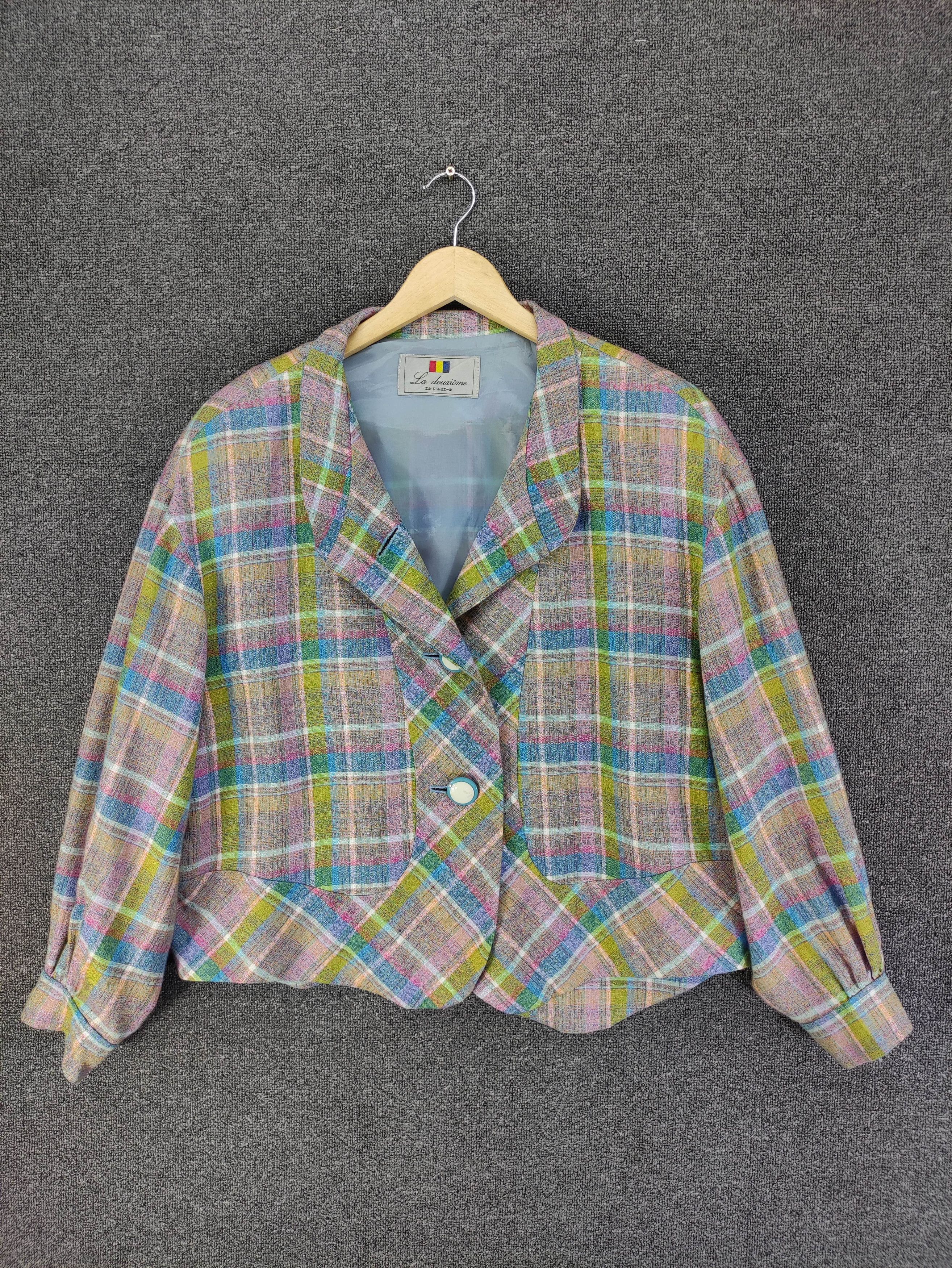 Japanese Brand Vintage La Deuaciema Rainbow Colour Jacket Size L / US 10 / IT 46 - 1 Thumbnail