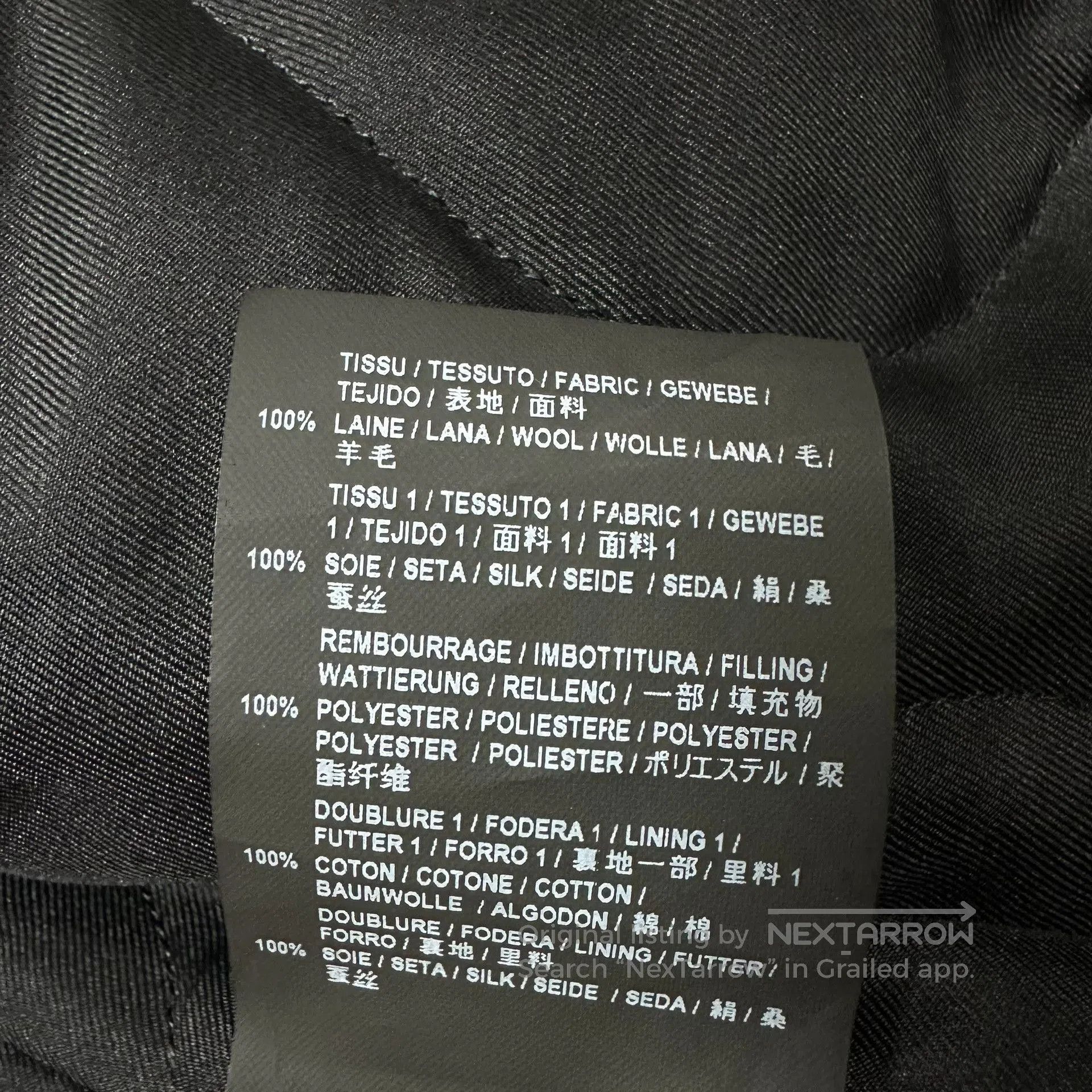 Saint Laurent Paris Saint Laurent Black Wool Double-Breasted Coat. Size US M / EU 48-50 / 2 - 6 Thumbnail