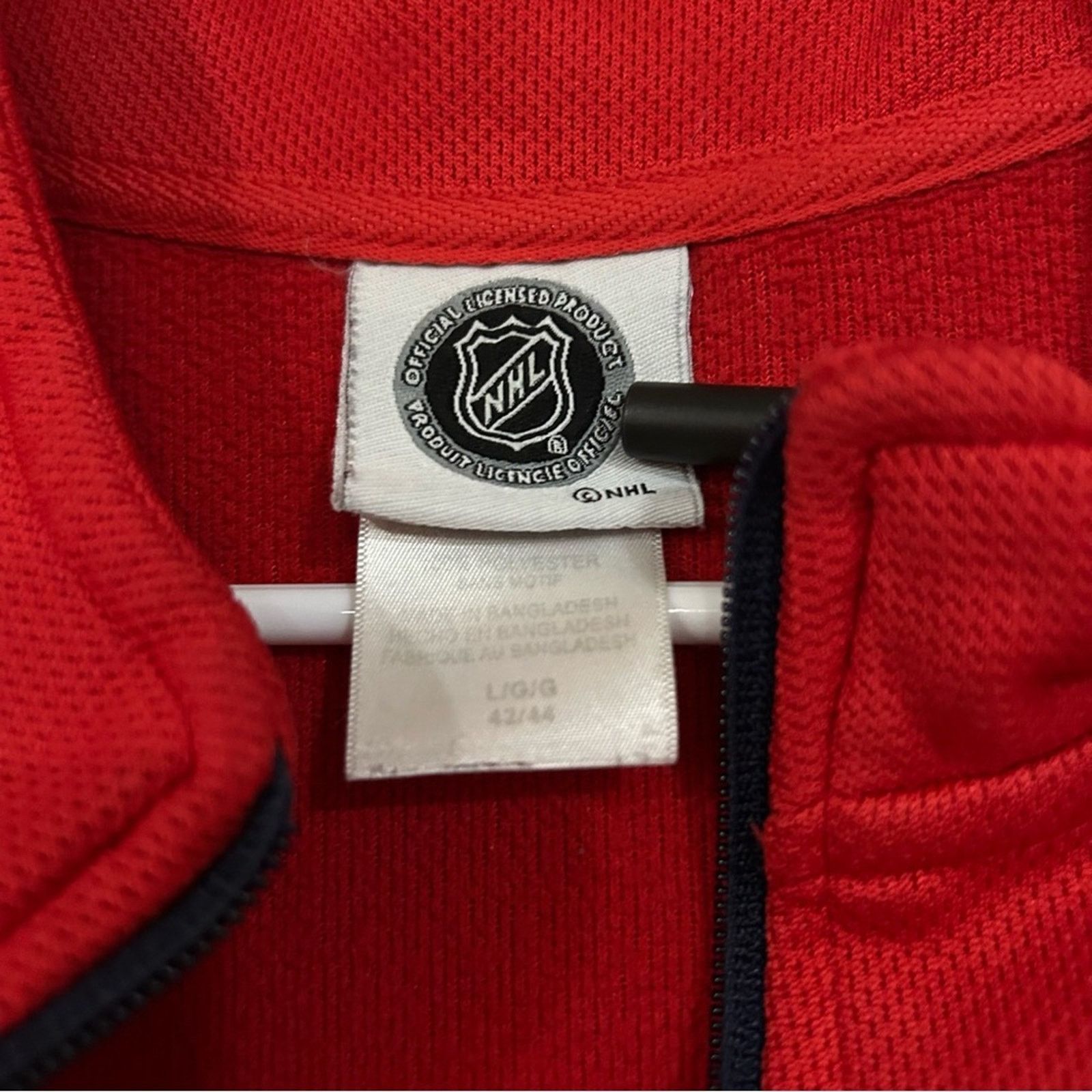 NHL Washington Captitals Hockey Quarter Zip Pullover Size US L / EU 52-54 / 3 - 3 Thumbnail