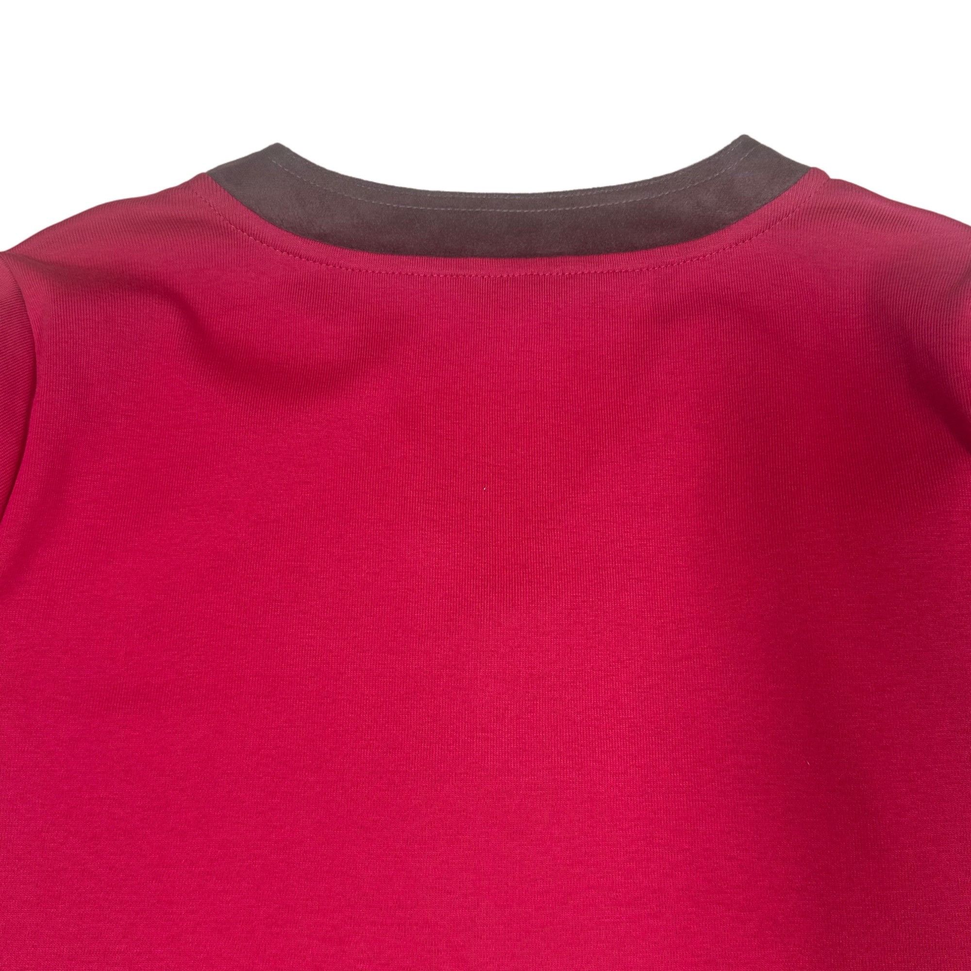 Lauren Ralph Lauren Lauren Ralph Lauren Red Faux Suede Trim V-Neck 3/4 Sleeve To Size L / US 10 / IT 46 - 5 Thumbnail