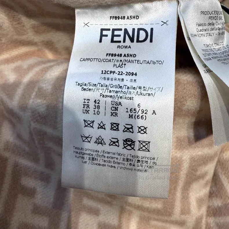 Fendi Fendi Light Color Mink FF Pocket Wool Coat Size S / US 4 / IT 40 - 7 Thumbnail