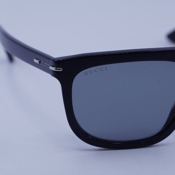 Gucci Gucci GG1726S 003 Sunglasses Blue Square Frame, Grey Lenses Size ONE SIZE - 2 Thumbnail