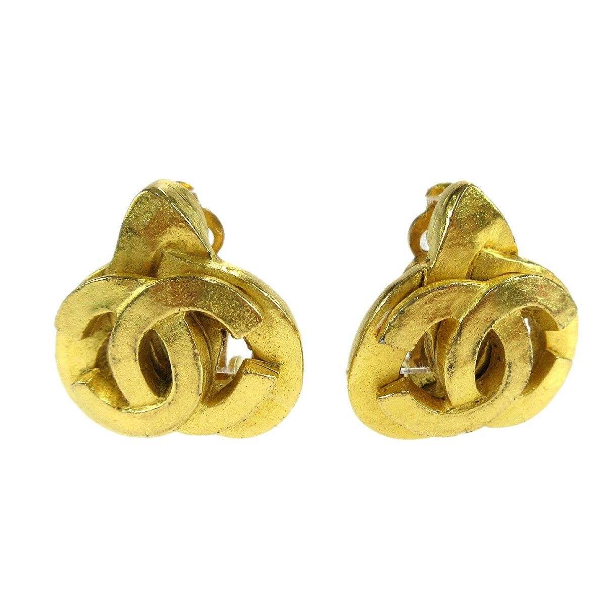 Chanel Chanel Vintage CC Heart Clip-On Metal Size ONE SIZE - 1 Thumbnail