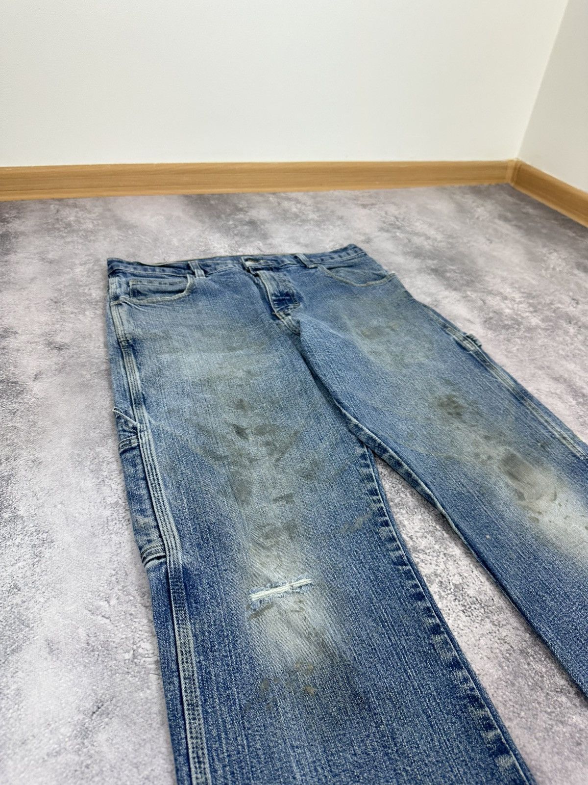 Dickies Vintage Dickies Distressed Denim Carpenter Work USA Pants Size US 32 / EU 48 - 10 Thumbnail