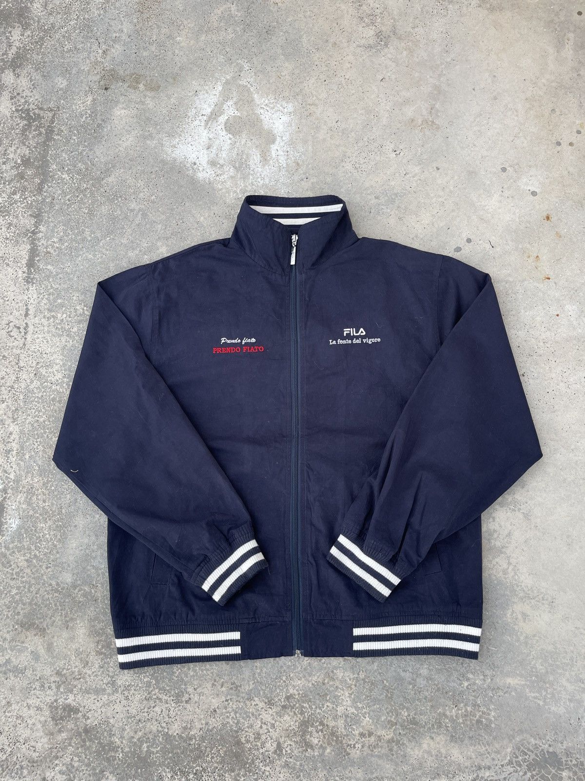 Fila × Vintage Vintage Fila Zip Up Jacket Size US L / EU 52-54 / 3 - 1 Thumbnail