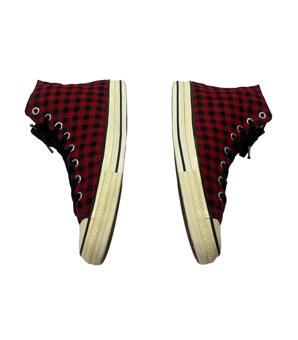 Number (N)ine NUMBER (N)INE Red Plaind Punk Sneakers Size US 9 / EU 42 - 14 Thumbnail