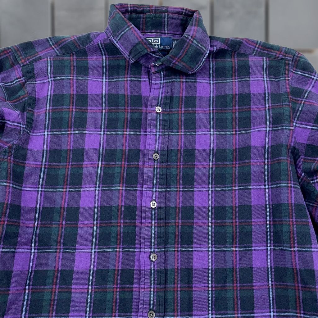 Polo Ralph Lauren Polo Ralph Lauren Shirt Mens XL Multi Plaid Regent Classic Fit Flannel Button Up Size US XL / EU 56 / 4 - 1 Thumbnail