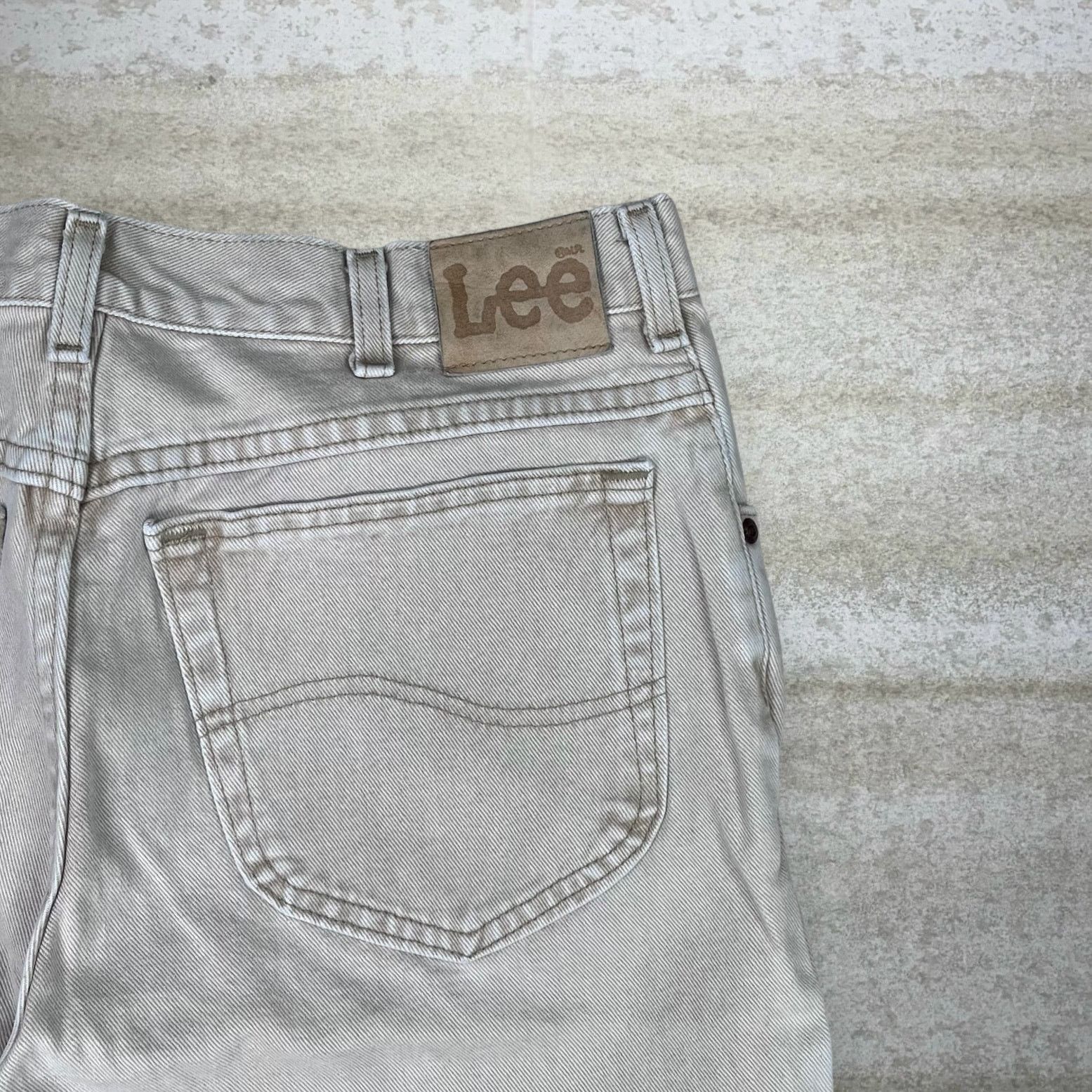 Lee Vintage 90s Lee MR Jeans 36x30 Straight Fit Tan Wash Denim Size US 36 / EU 52 - 3 Thumbnail