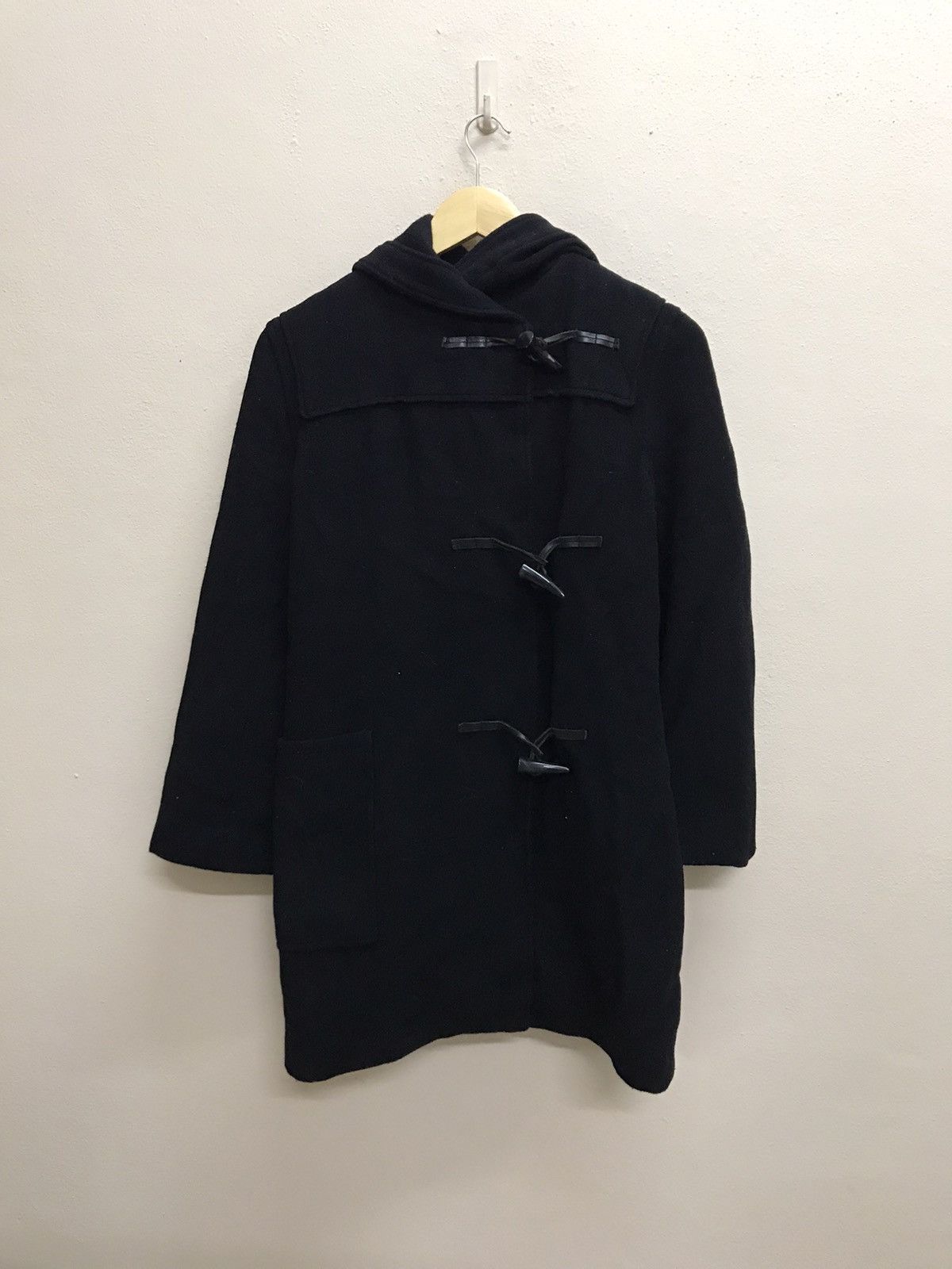 Issey Miyake Vintage IS Sunao Kuwahara 2000 a/w Hooded Duffle Coat Wool Size S / US 4 / IT 40 - 17 Thumbnail