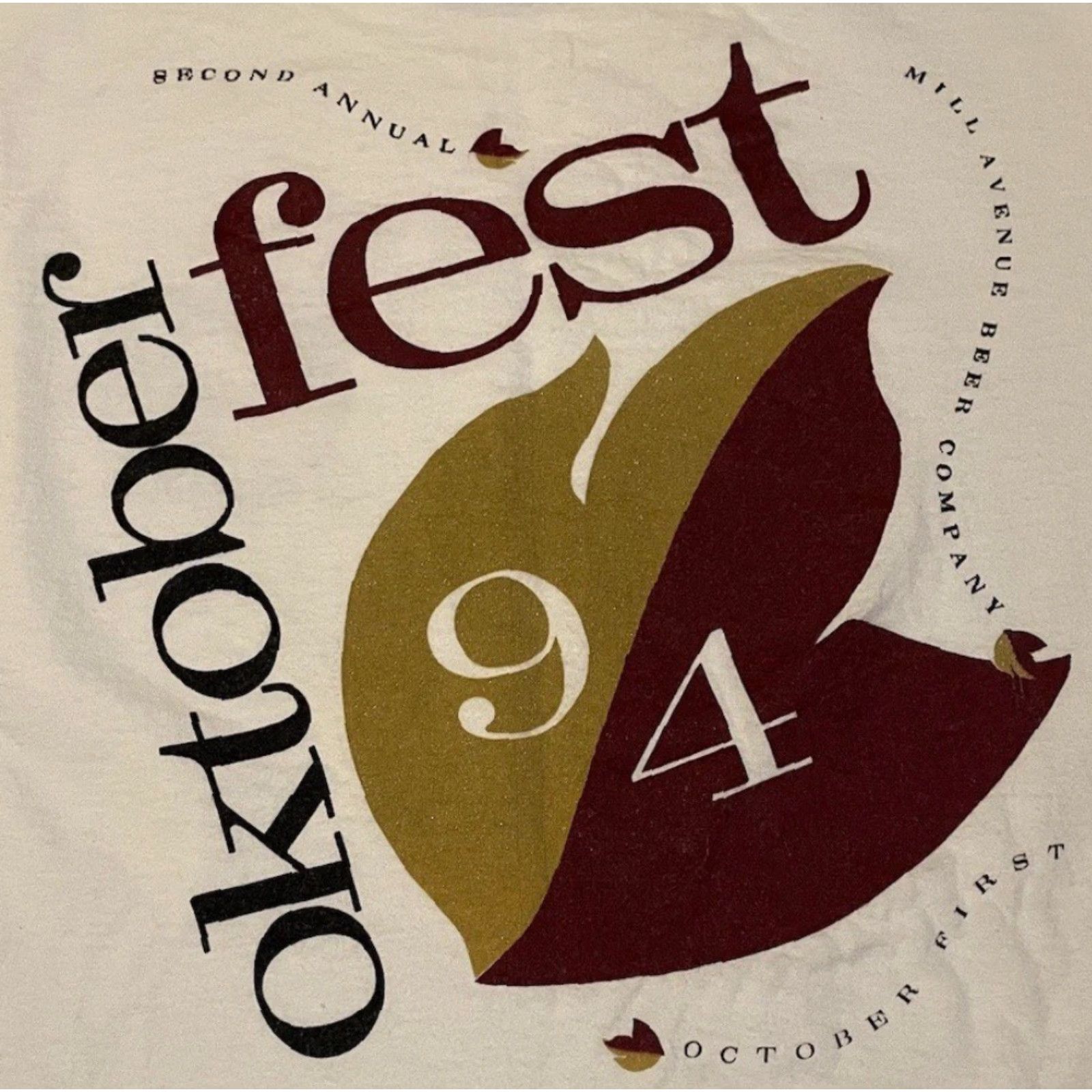 CO VINTAGE 90s Mill Ave Beer Co Faded Oktoberfest Shirt XL Tempe Arizona Bar ASU Grunge Shirt Men XL White Striped 80s Retro Rock Punk Drinking Size US XL / EU 56 / 4 - 3 Thumbnail
